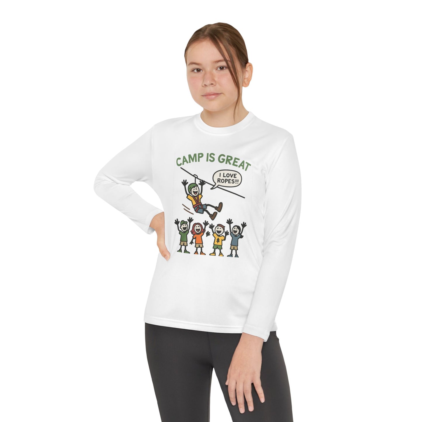 Youth Long Sleeve Competitor Tee Ropes
