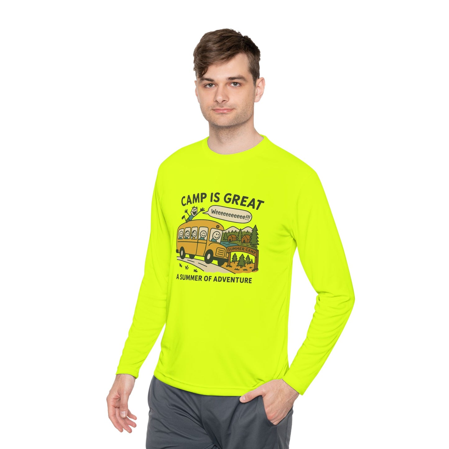 Unisex Lightweight Long Sleeve Tee Bus