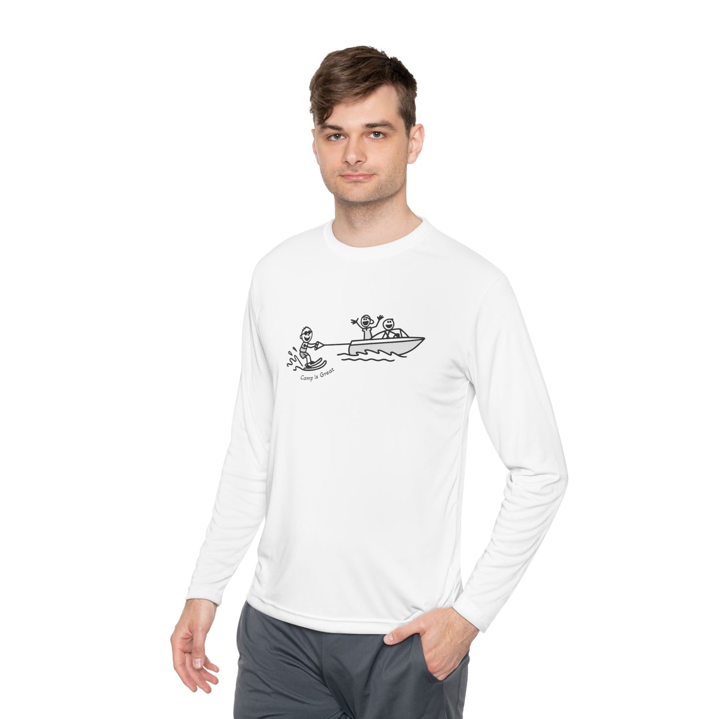 Unisex Lightweight Long Sleeve Tee Waterski