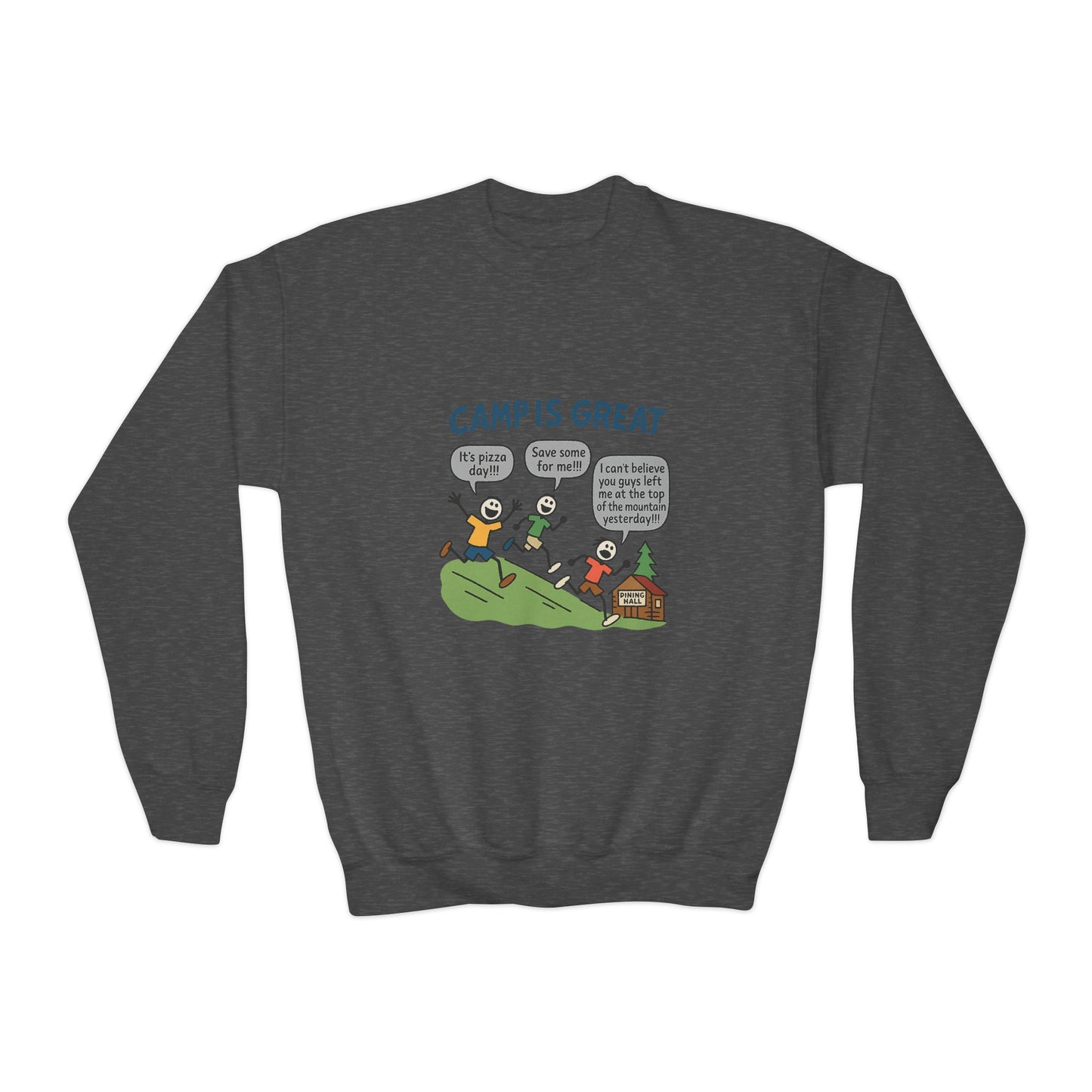 Youth Crewneck Sweatshirt Pizza Day