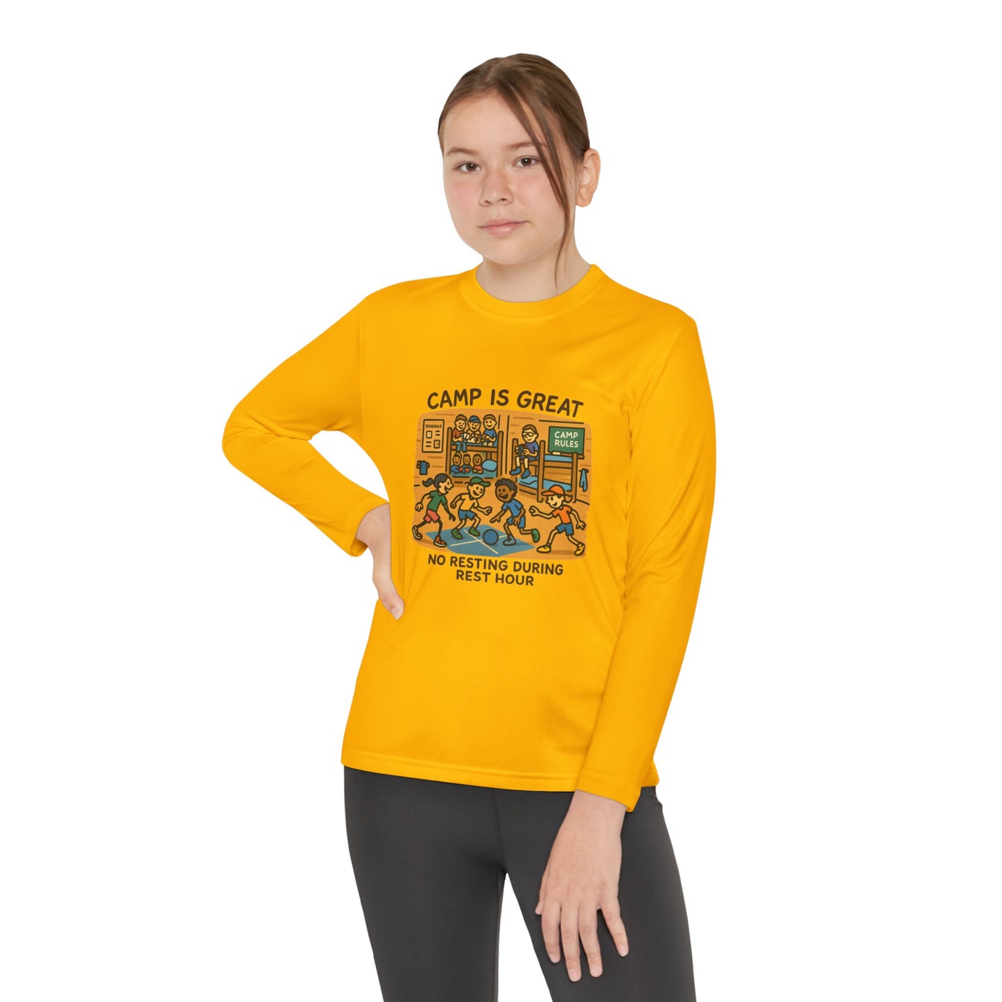 Youth Long Sleeve Competitor Tee Rest Hour