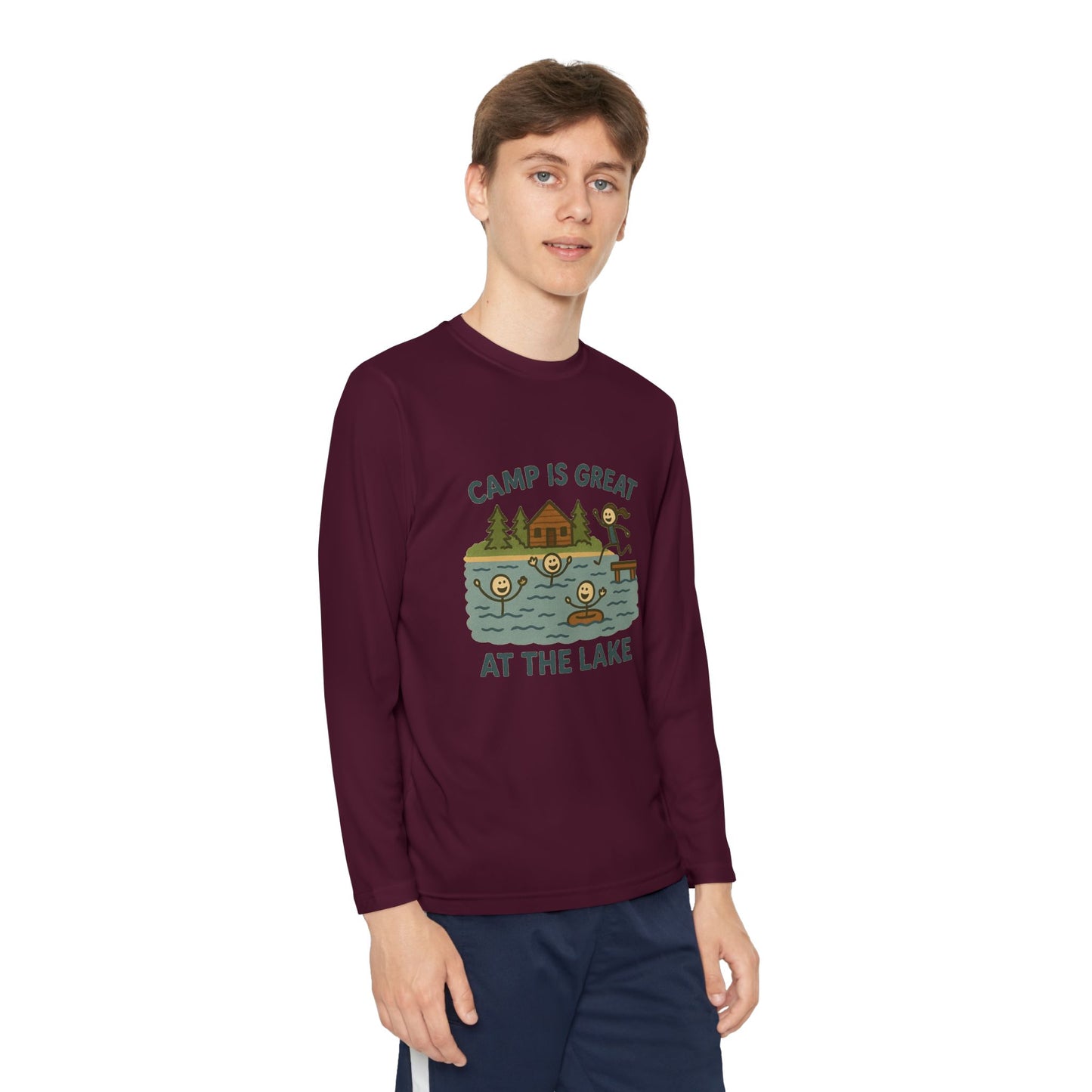 Youth Long Sleeve Competitor Tee Lake