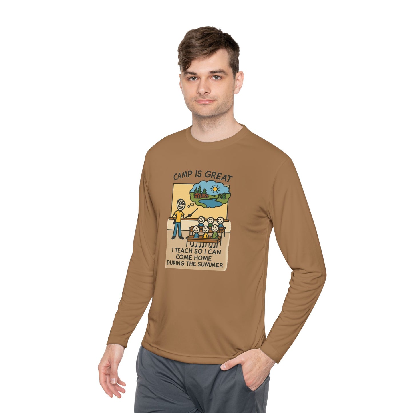Unisex Lightweight Long Sleeve Tee Teacher