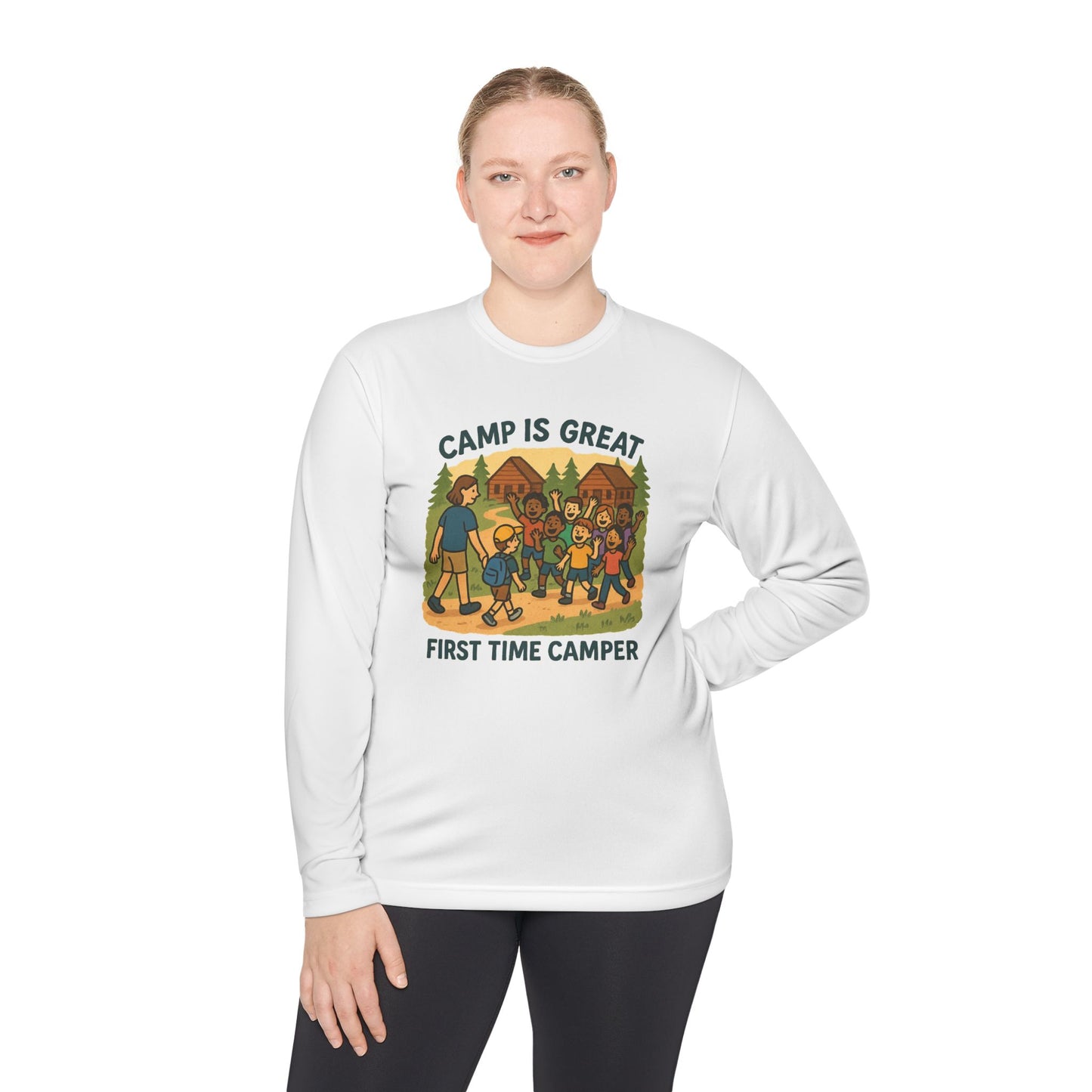 Unisex Lightweight Long Sleeve Tee First Time Camper