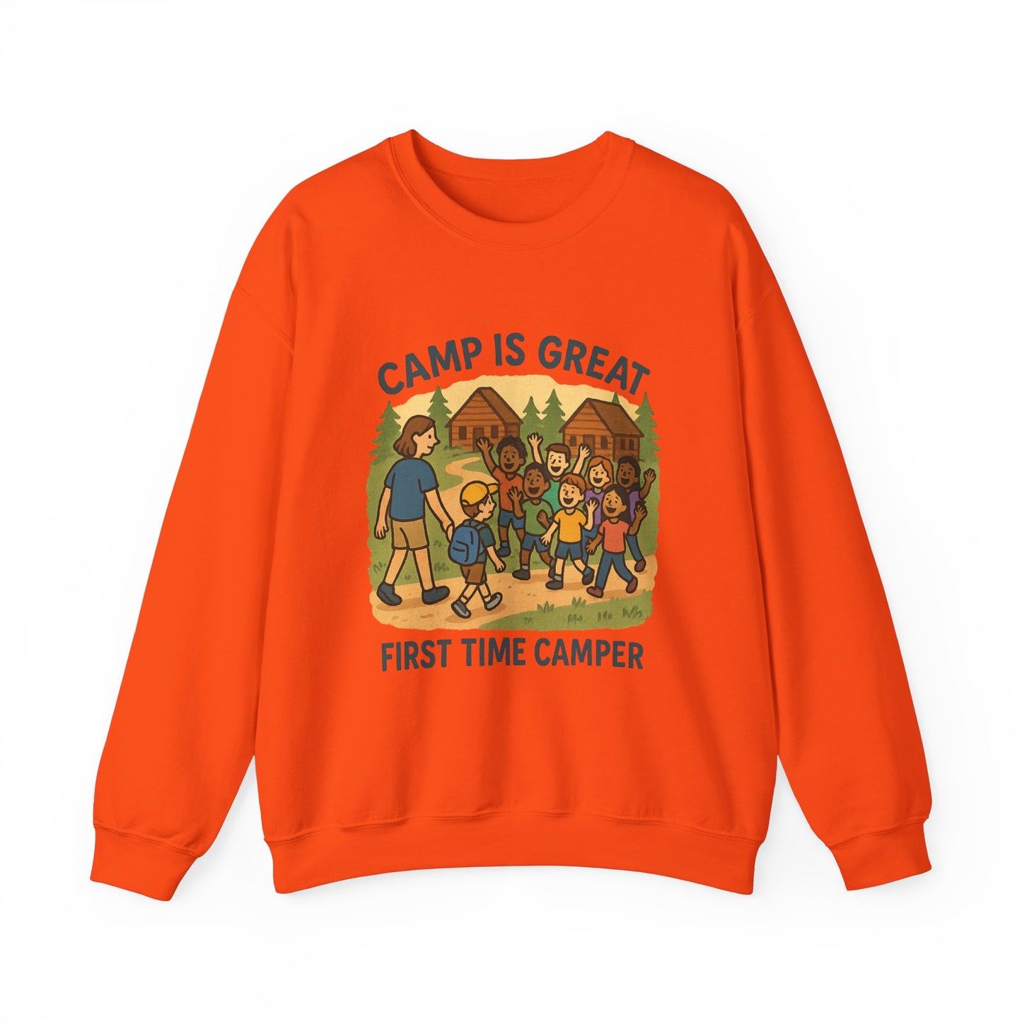 Unisex Heavy Blend™ Crewneck Sweatshirt First Time Camper