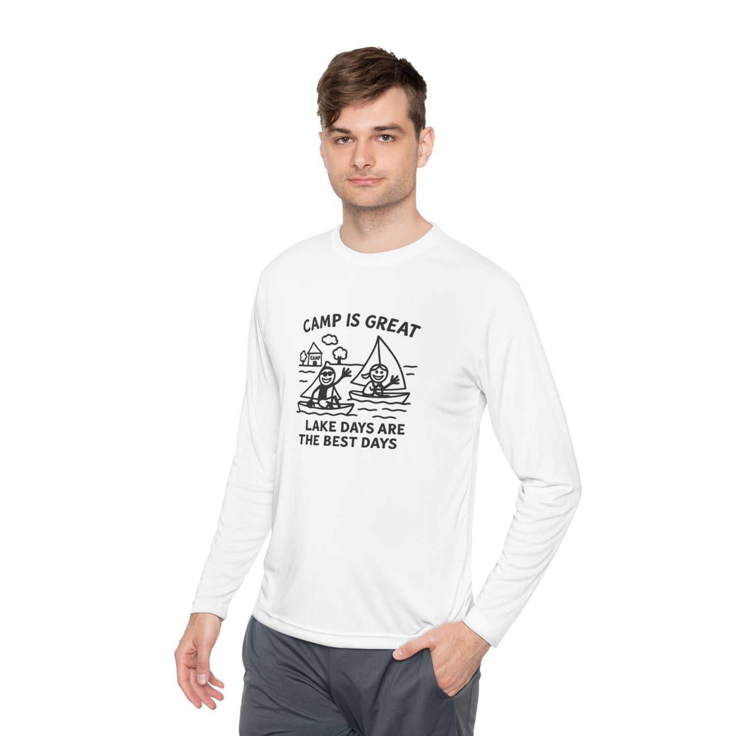 Unisex Lightweight Long Sleeve Tee Lake Days