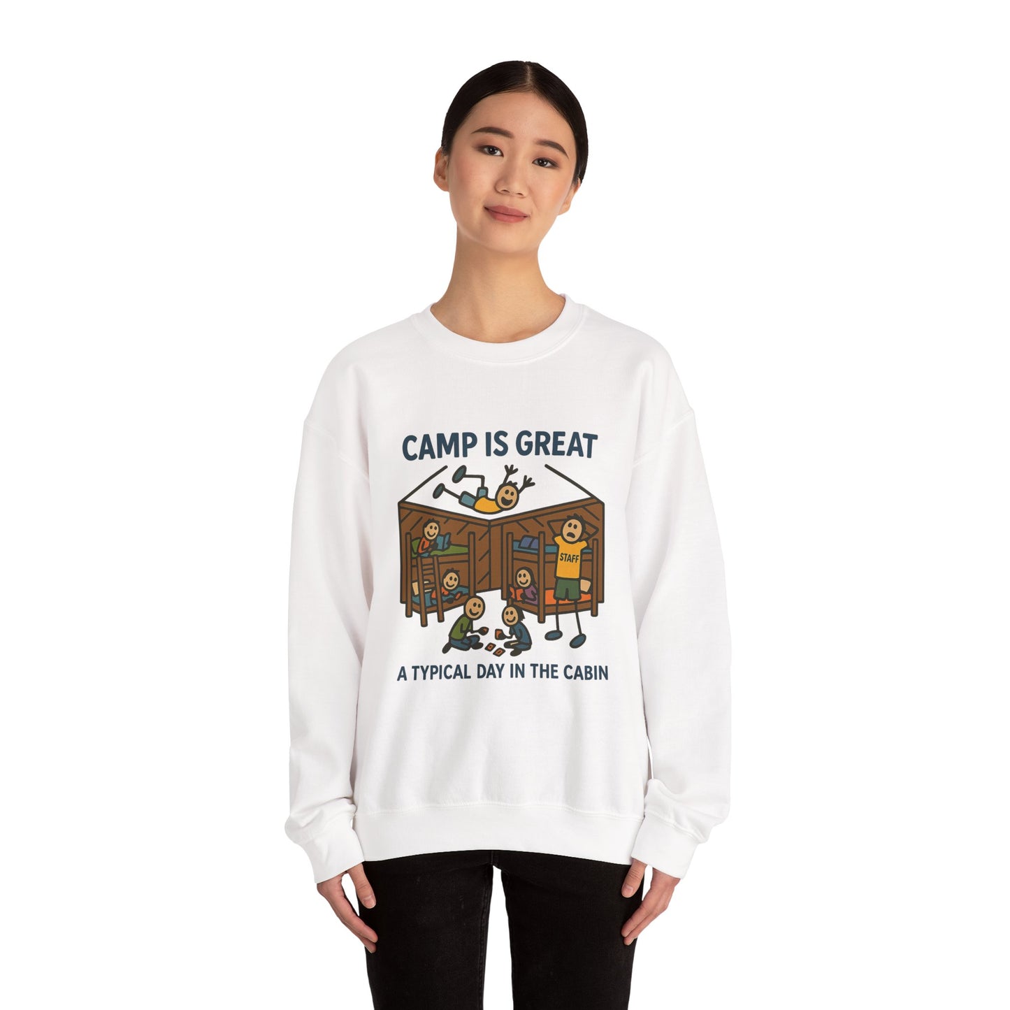 Unisex Heavy Blend™ Crewneck Sweatshirt Typical Day in the Cabin