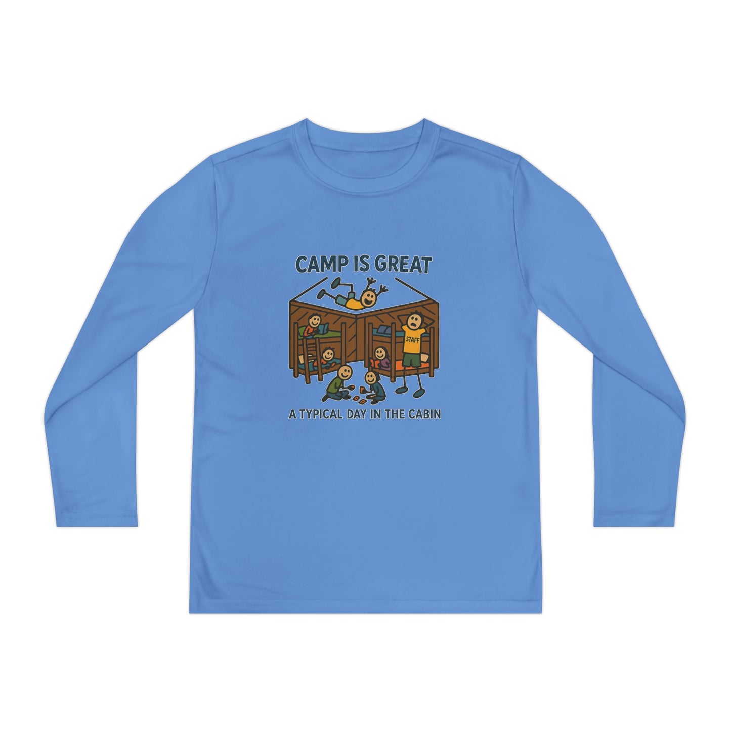 Youth Long Sleeve Competitor Tee Typical Day in the Cabin