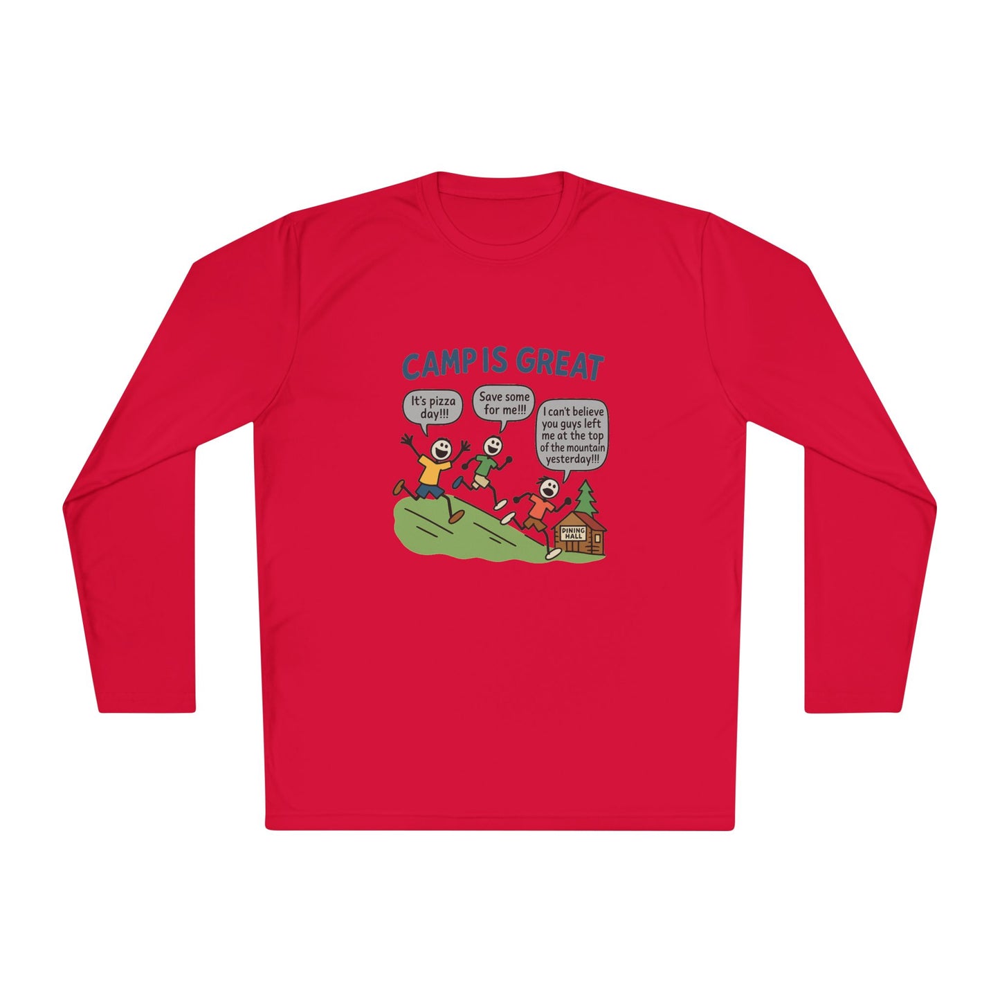 Unisex Lightweight Long Sleeve Tee Pizza Day