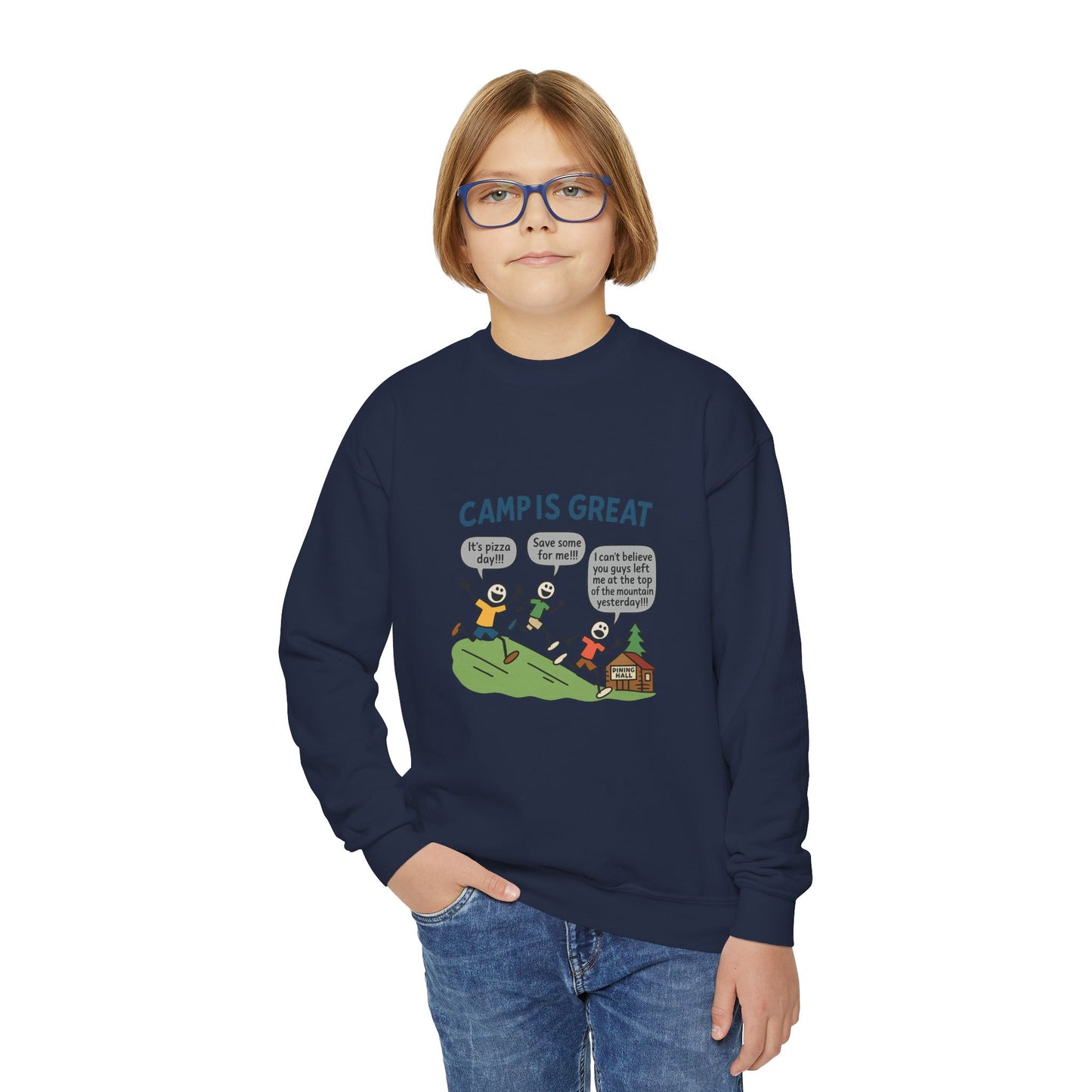 Youth Crewneck Sweatshirt Pizza Day