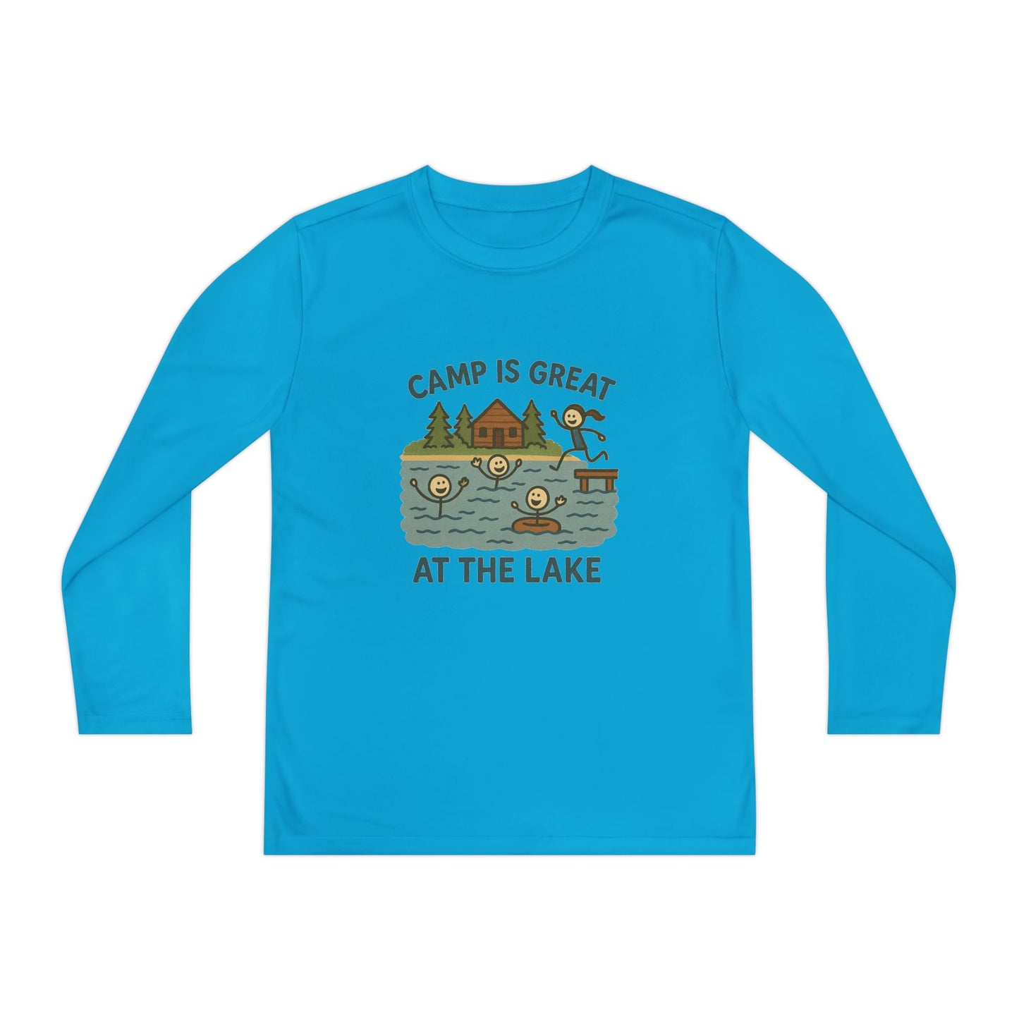 Youth Long Sleeve Competitor Tee Lake