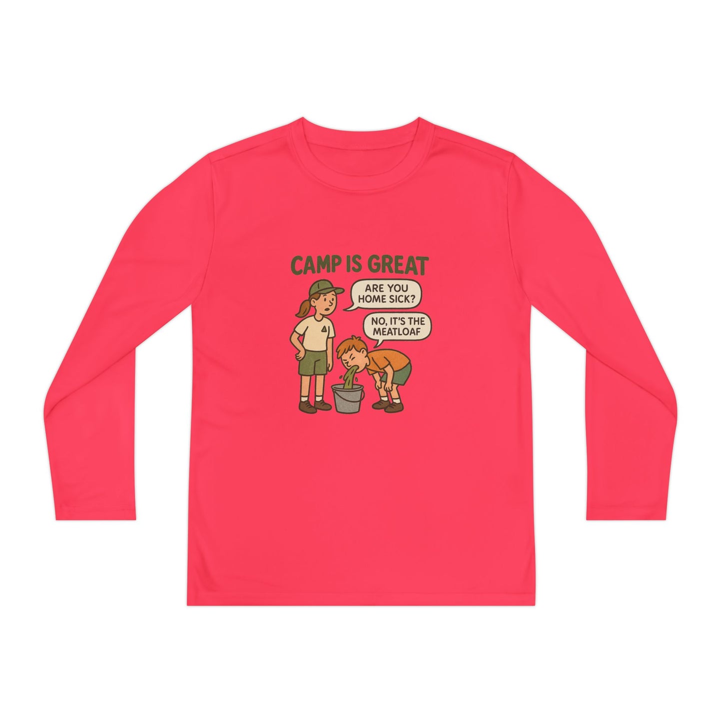 Youth Long Sleeve Competitor Tee Meatloaf