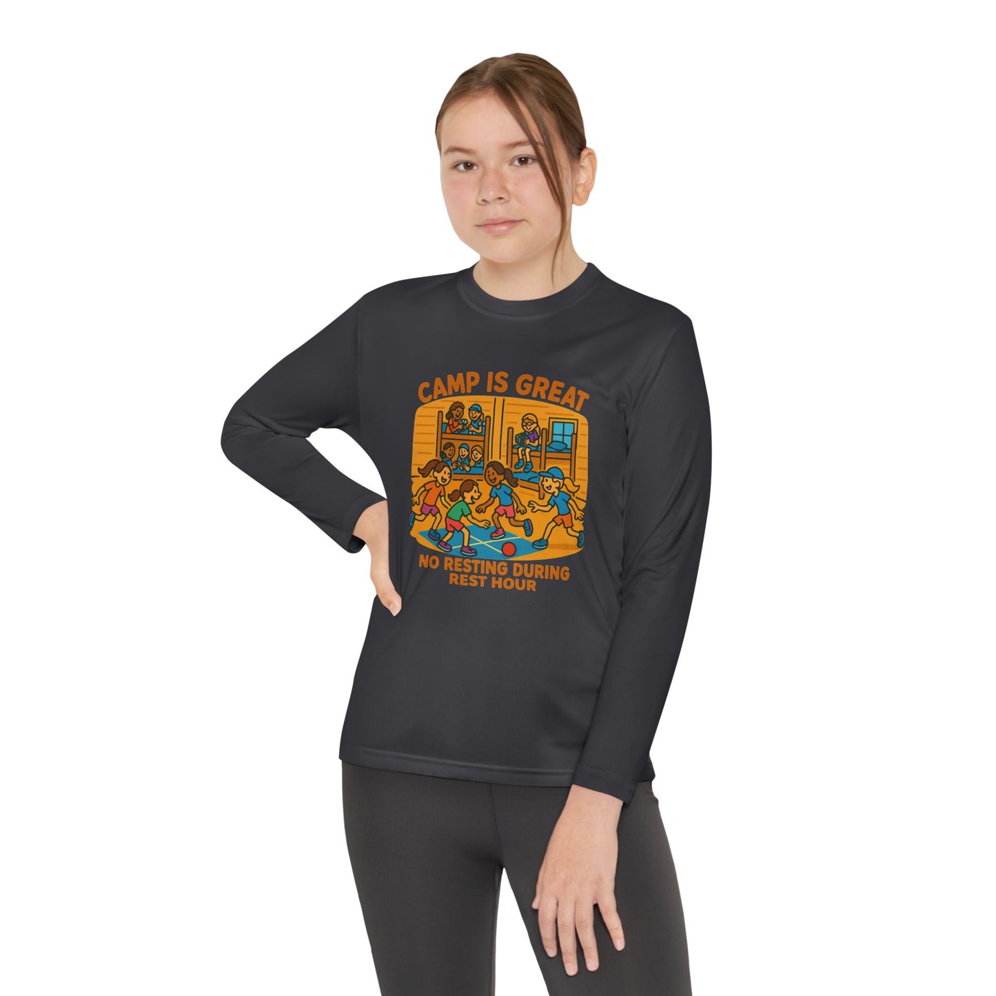 Youth Long Sleeve Competitor Tee Rest Hour
