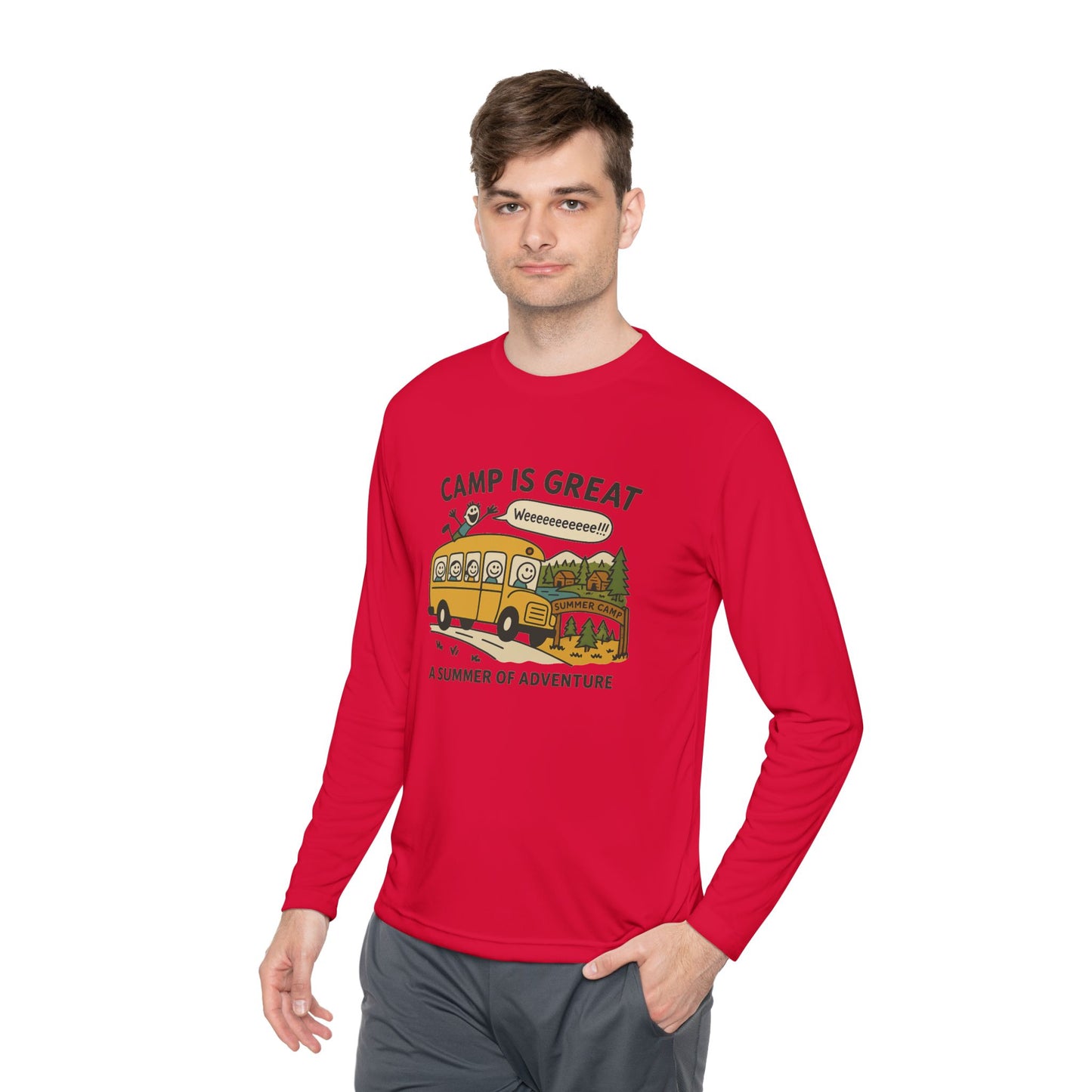 Unisex Lightweight Long Sleeve Tee Bus