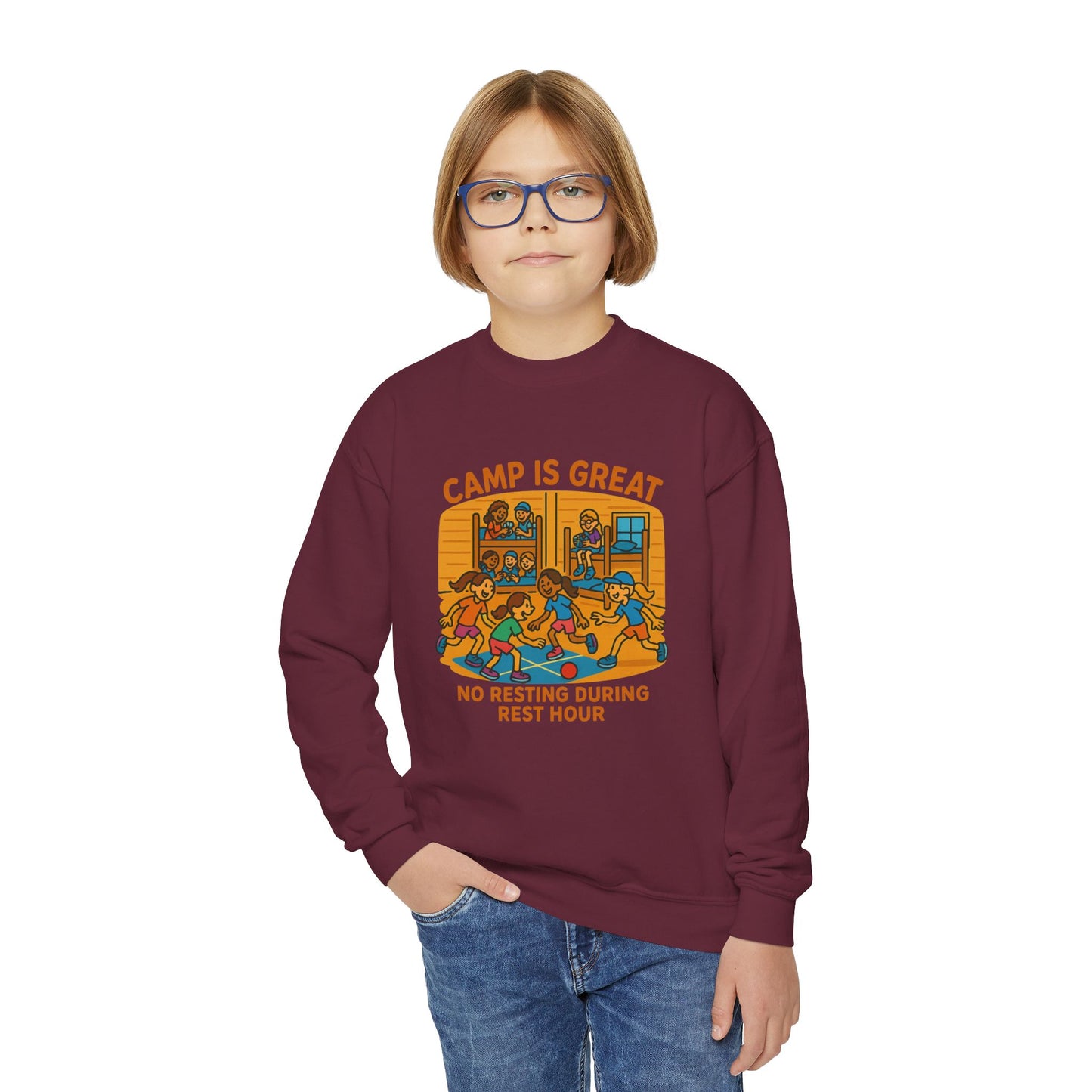 Youth Crewneck Sweatshirt Rest Hour
