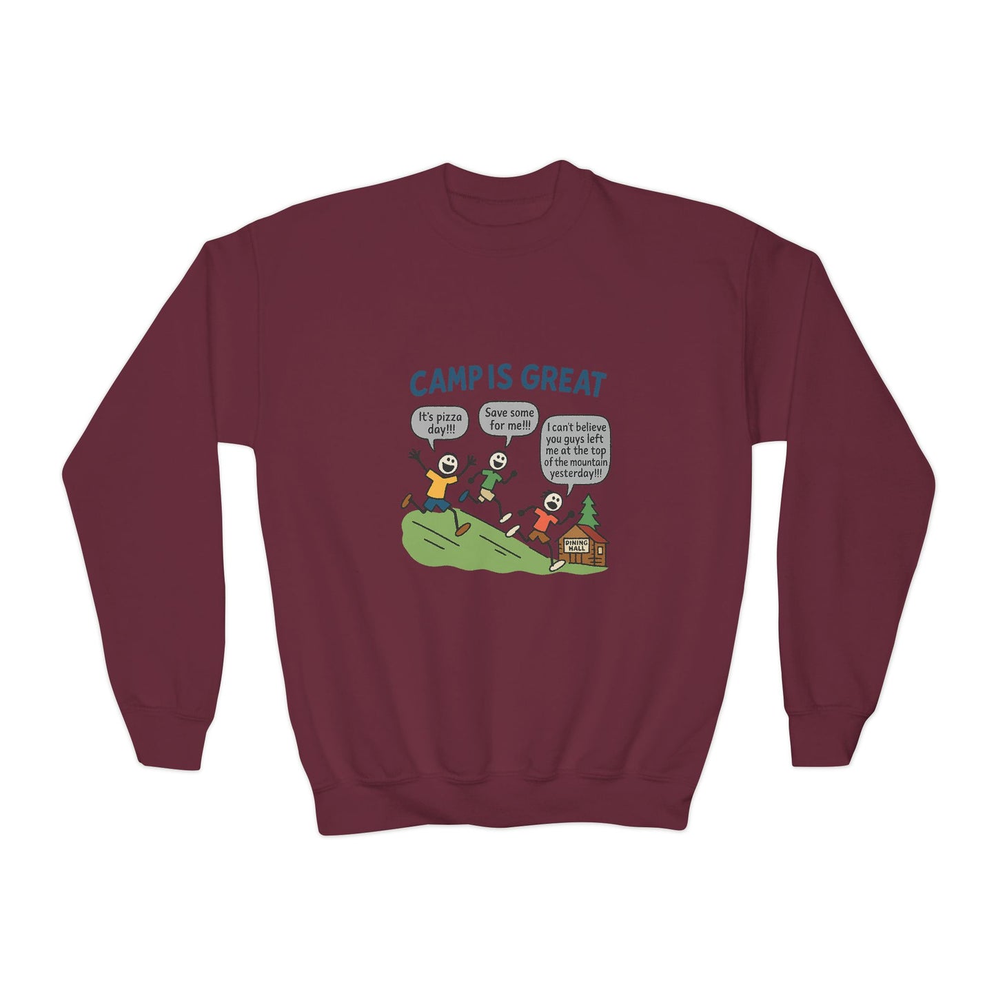 Youth Crewneck Sweatshirt Pizza Day