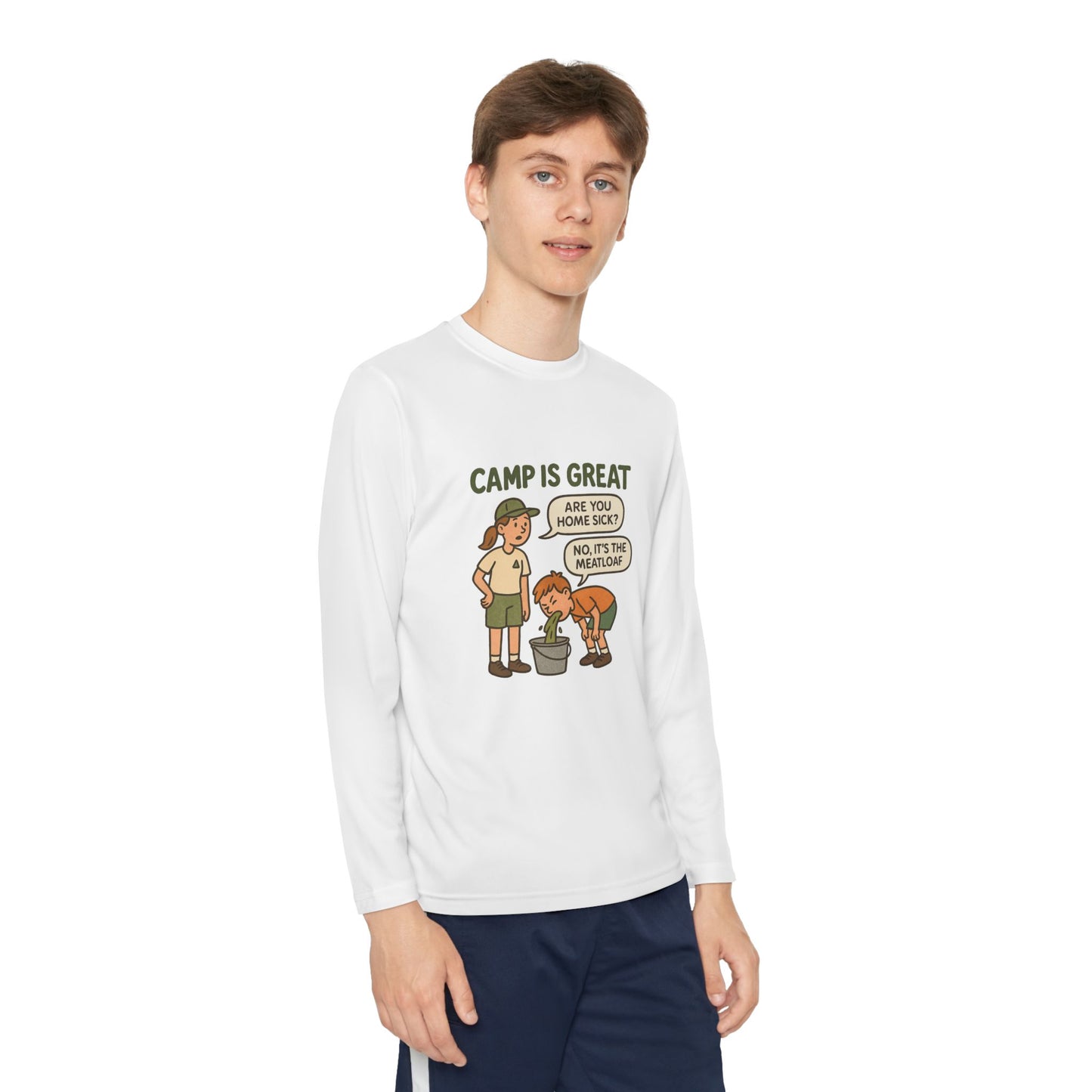Youth Long Sleeve Competitor Tee Meatloaf