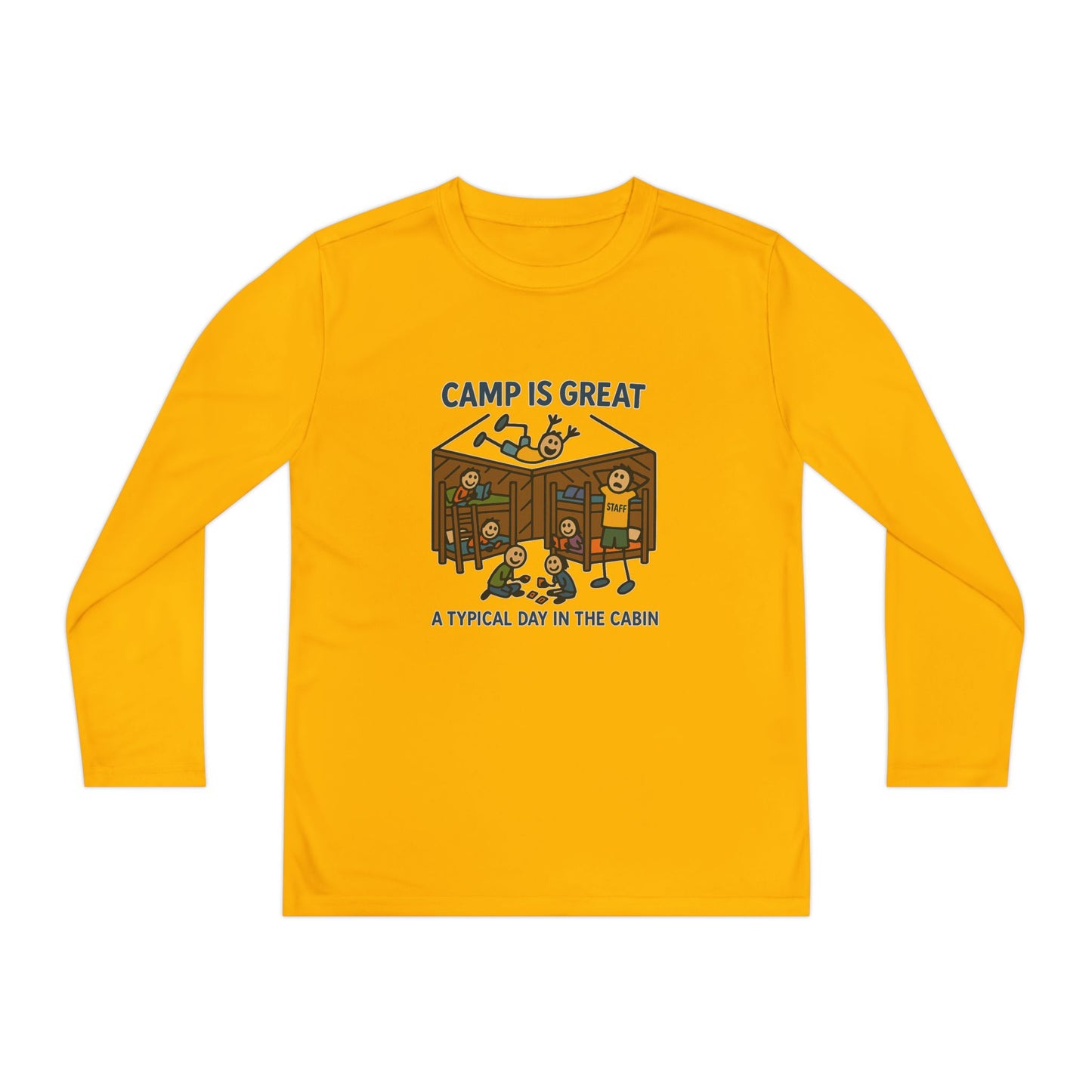 Youth Long Sleeve Competitor Tee Typical Day in the Cabin