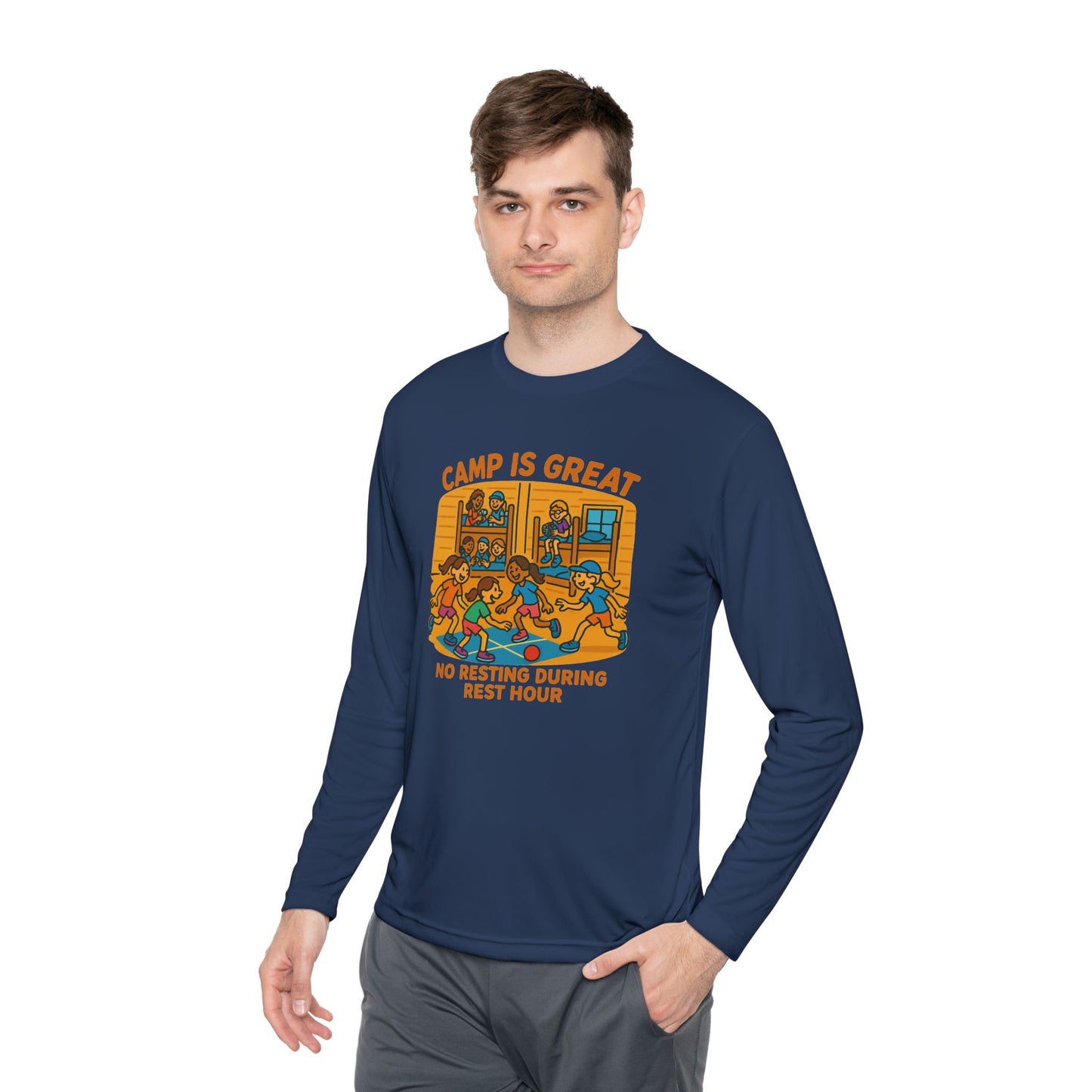 Unisex Lightweight Long Sleeve Tee Rest Hour