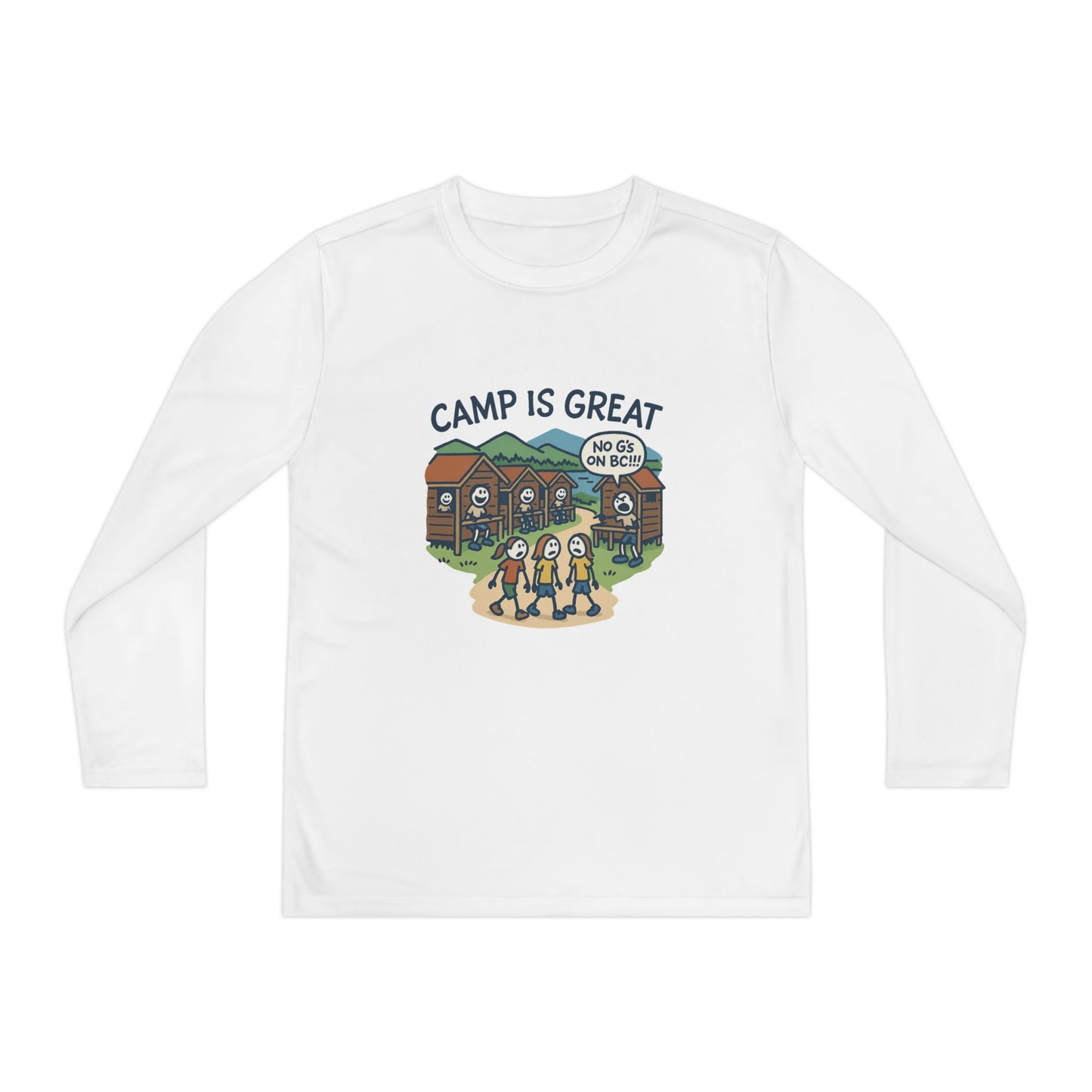 Youth Long Sleeve Competitor Tee No G's on BC
