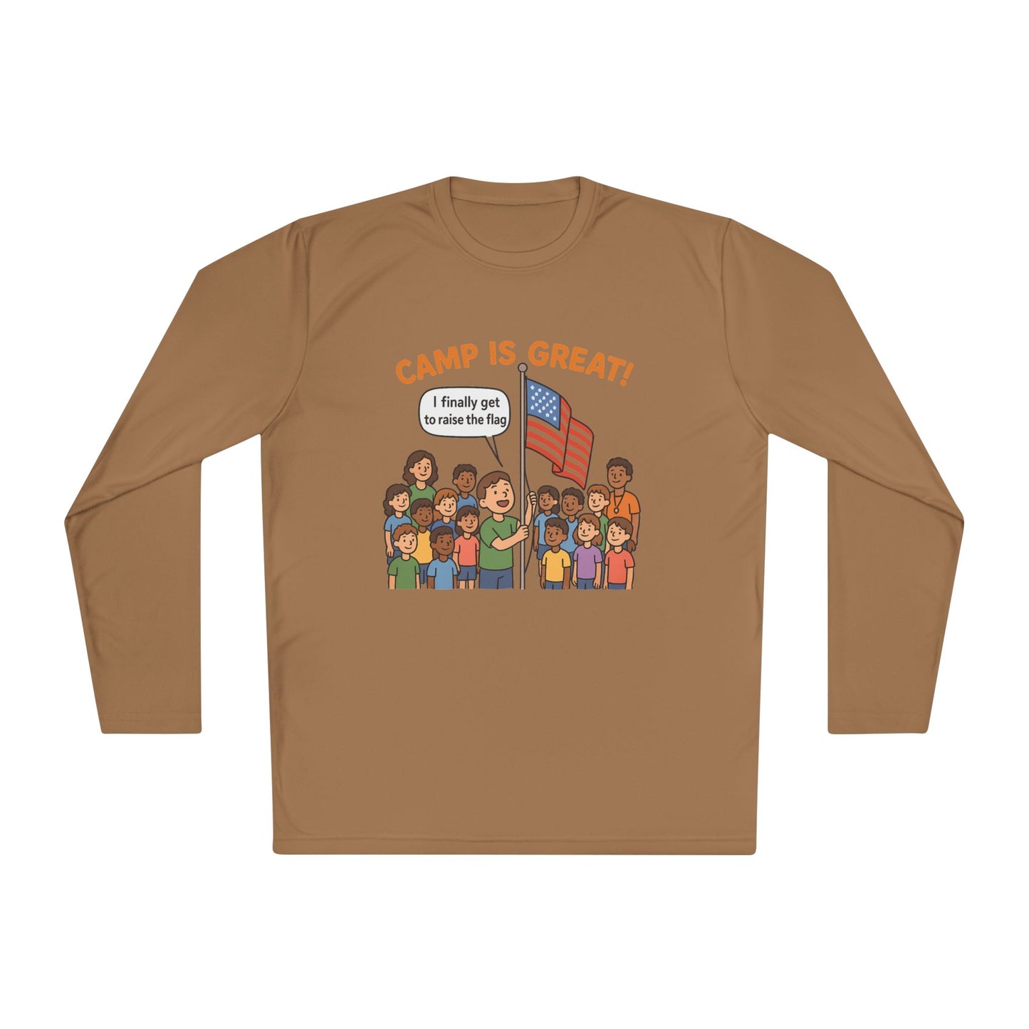 Unisex Lightweight Long Sleeve Tee Flag