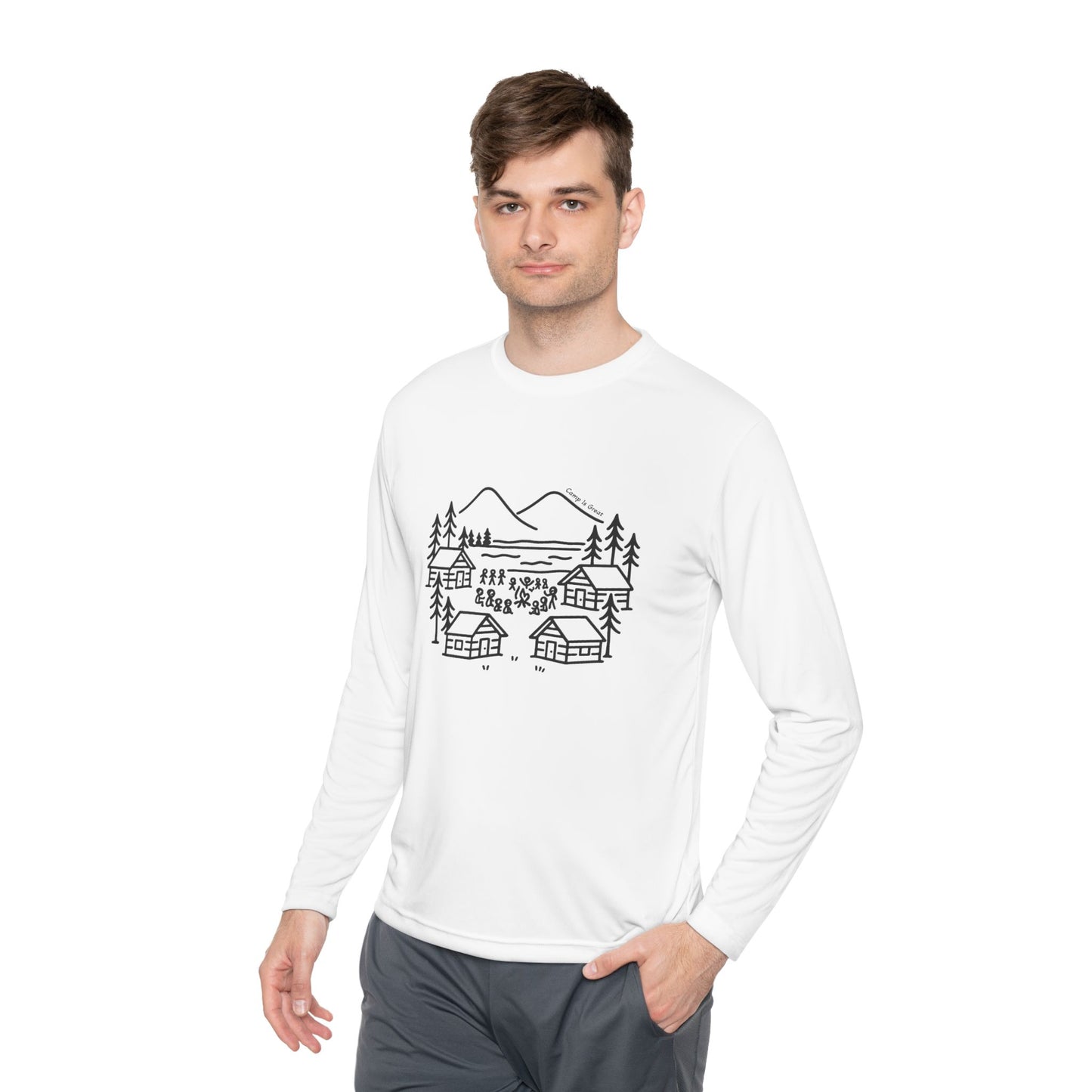 Unisex Lightweight Long Sleeve Tee Landscape