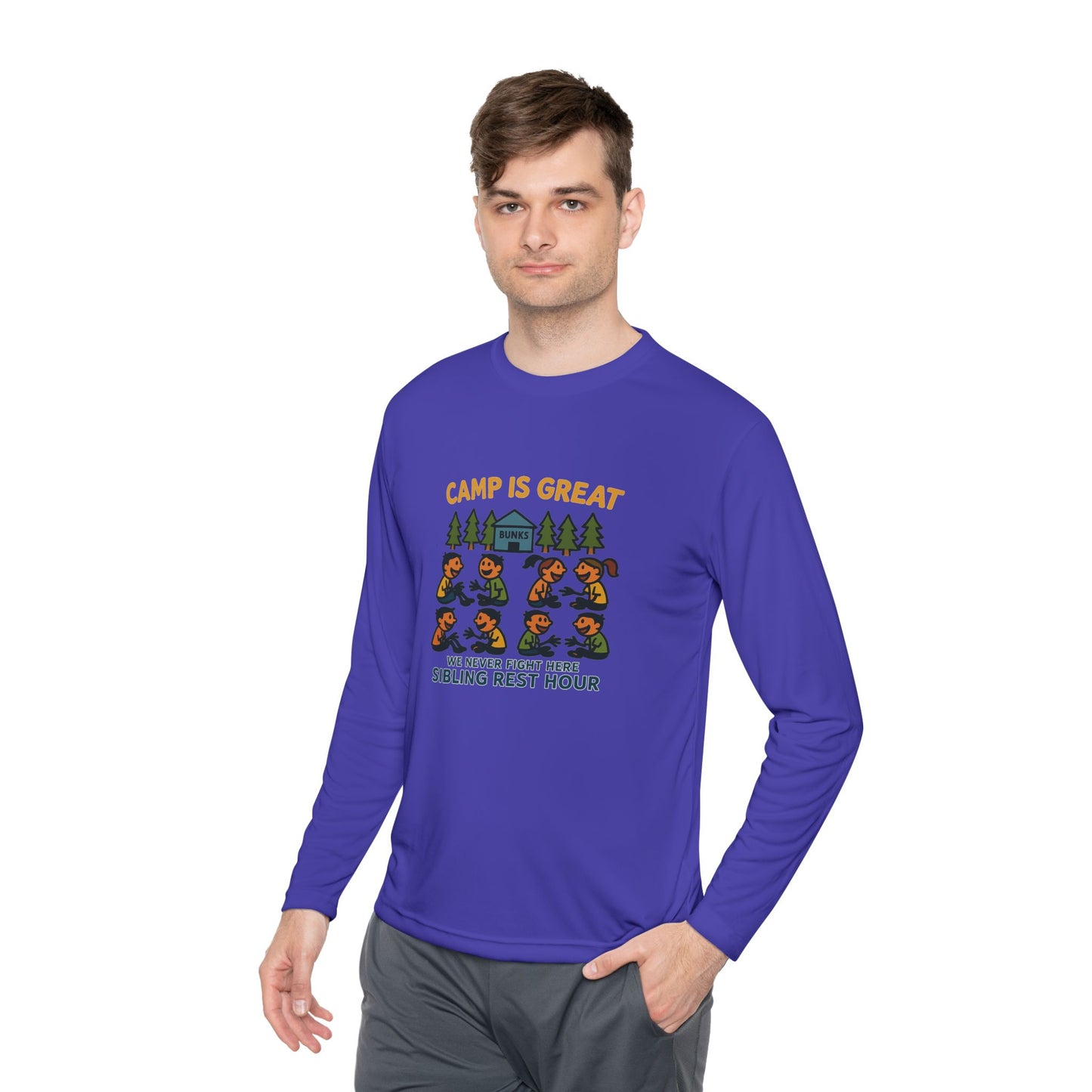 Unisex Lightweight Long Sleeve Tee Sibling Rest Hour