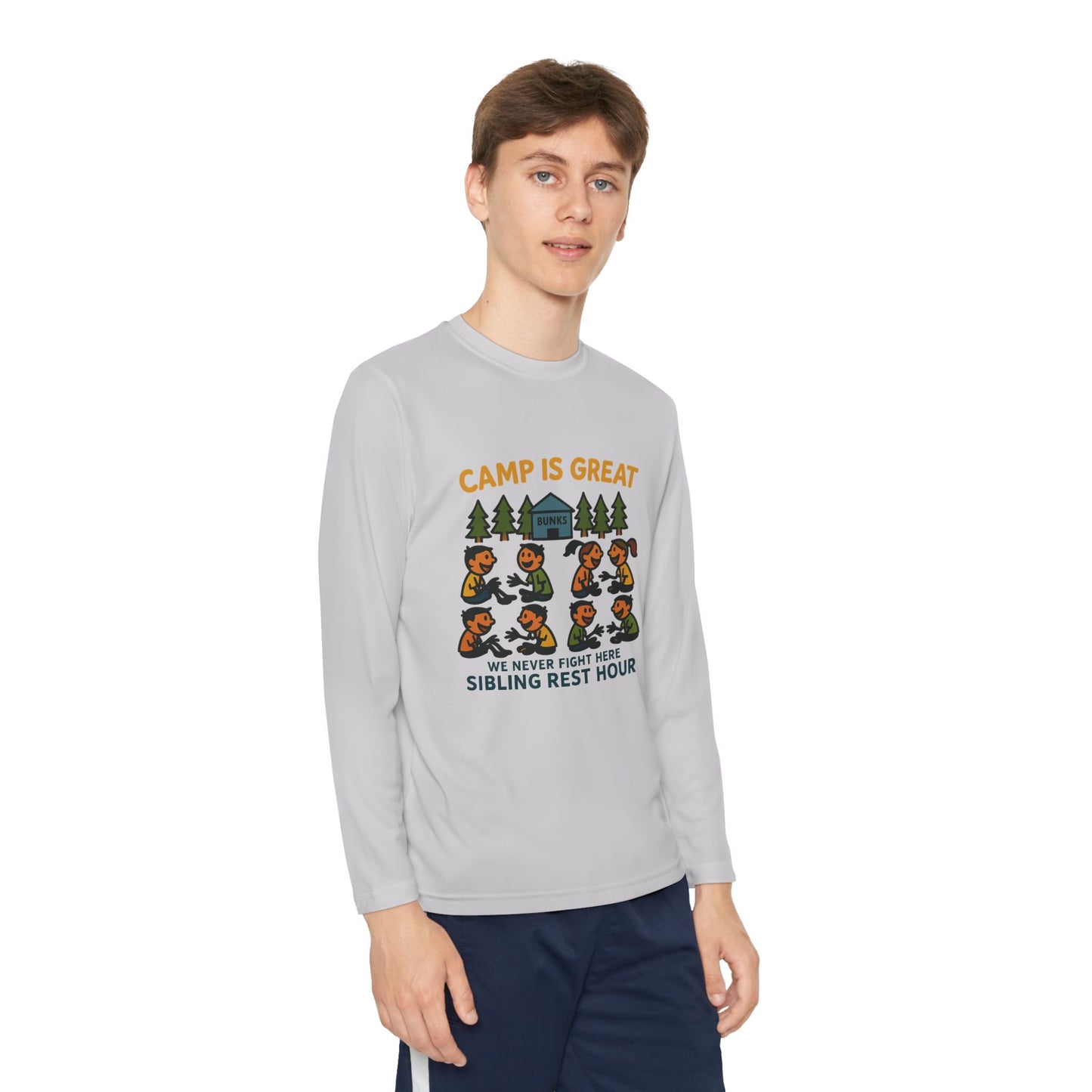 Youth Long Sleeve Competitor Tee Sibling Rest Hour
