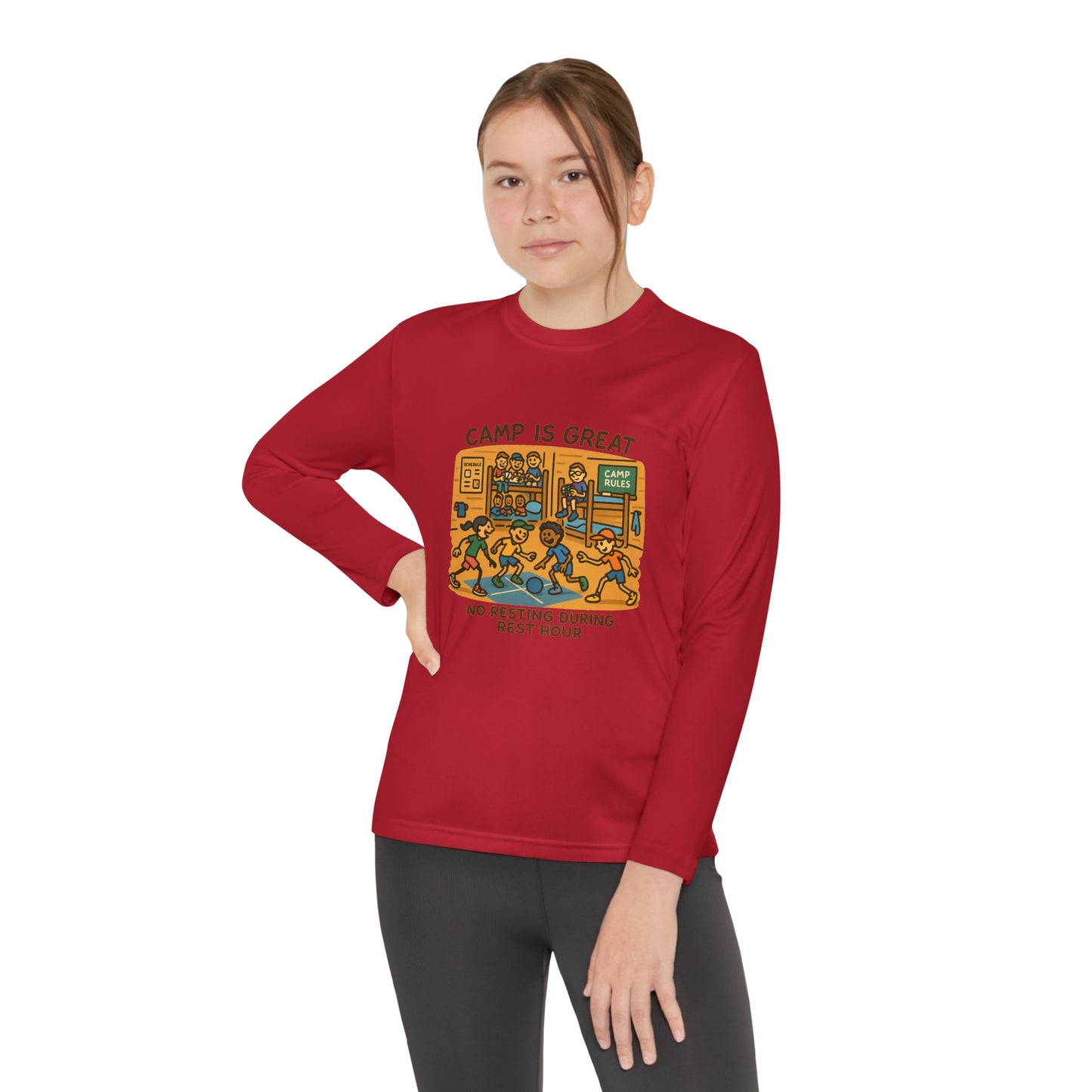 Youth Long Sleeve Competitor Tee Rest Hour
