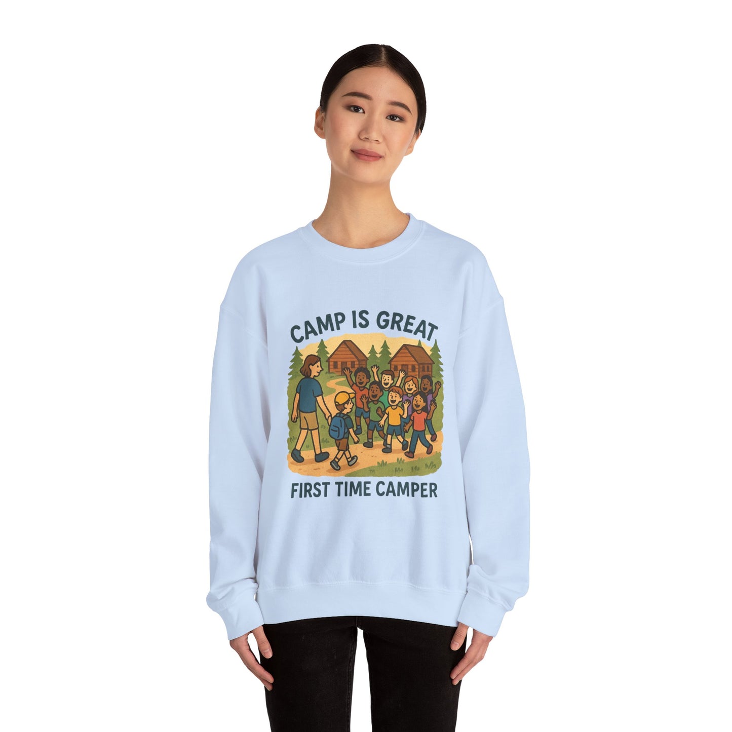 Unisex Heavy Blend™ Crewneck Sweatshirt First Time Camper