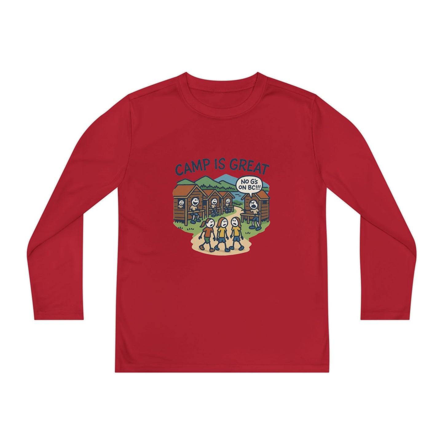 Youth Long Sleeve Competitor Tee No G's on BC