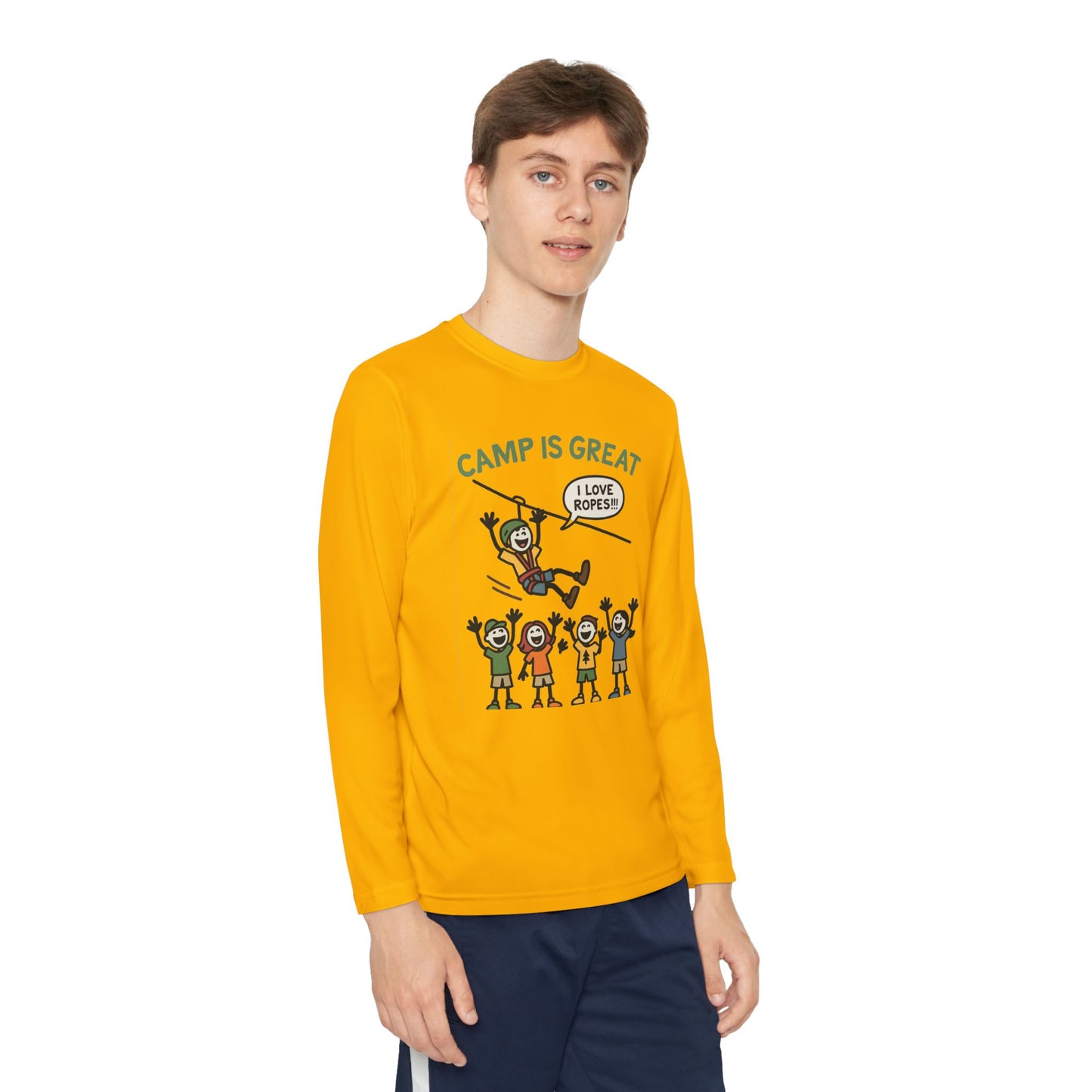 Youth Long Sleeve Competitor Tee Ropes