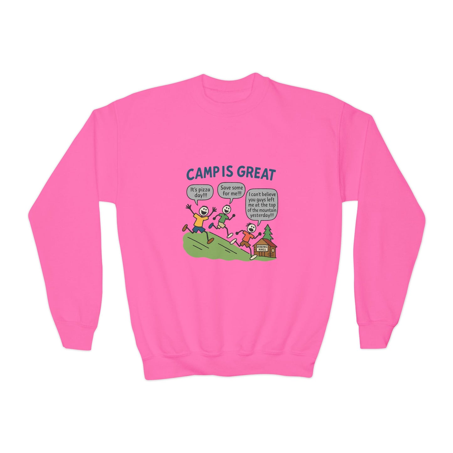 Youth Crewneck Sweatshirt Pizza Day