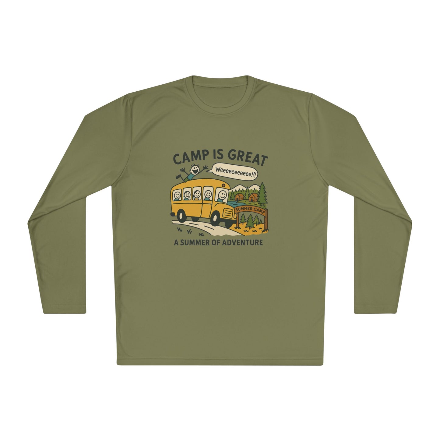 Unisex Lightweight Long Sleeve Tee Bus
