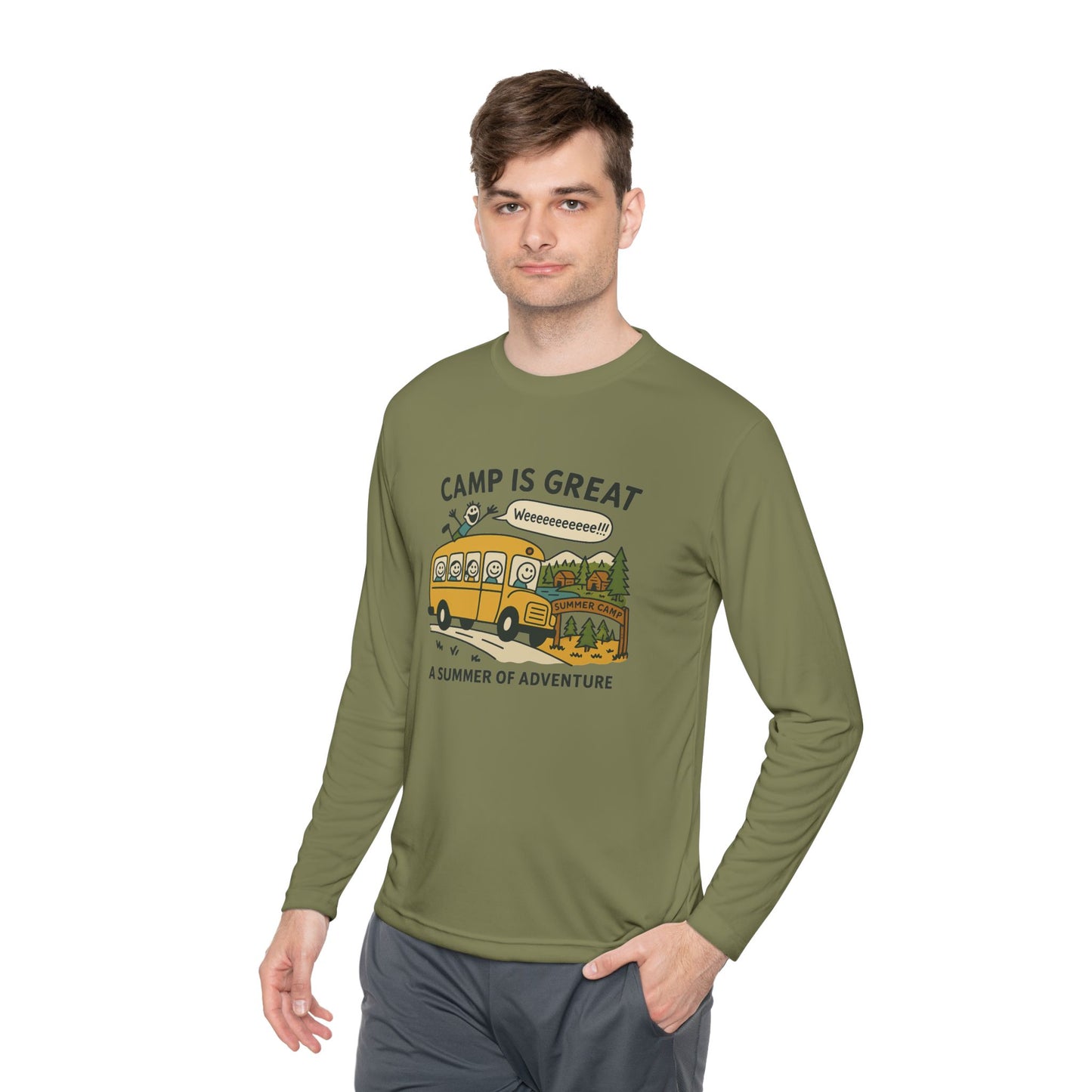 Unisex Lightweight Long Sleeve Tee Bus