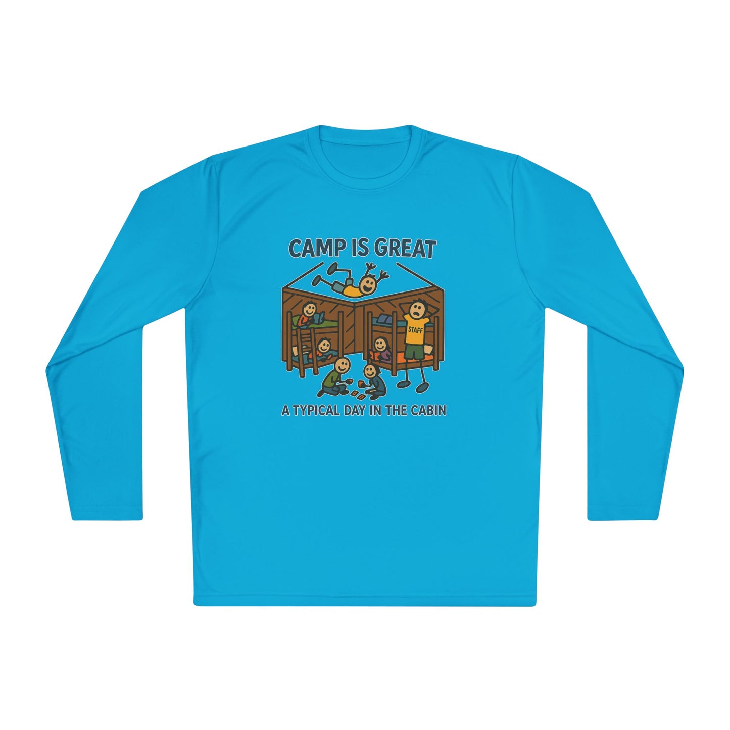 Unisex Lightweight Long Sleeve Tee Typical Day in the Cabin