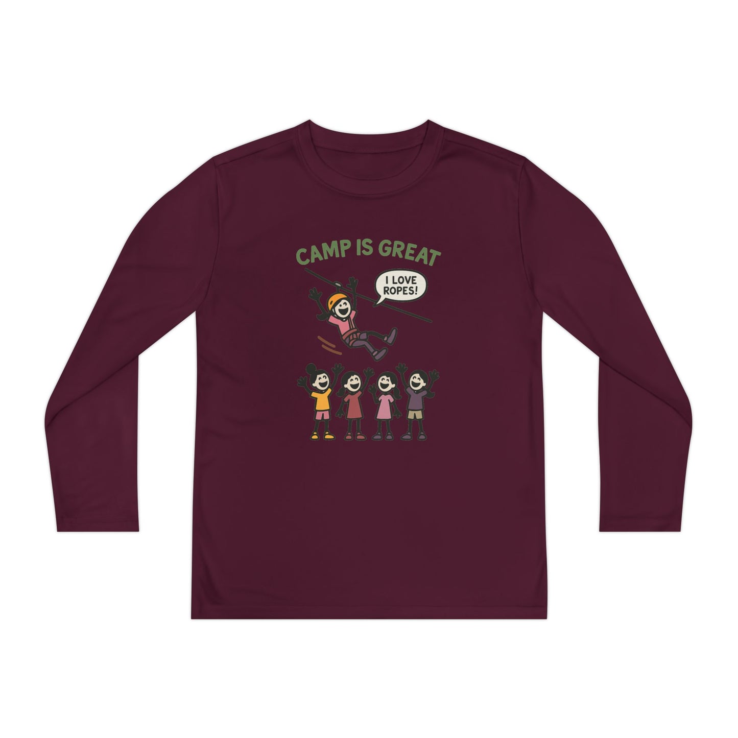 Youth Long Sleeve Competitor Tee Ropes