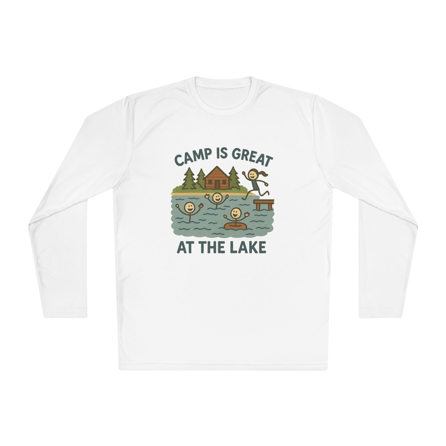 Unisex Lightweight Long Sleeve Tee Lake
