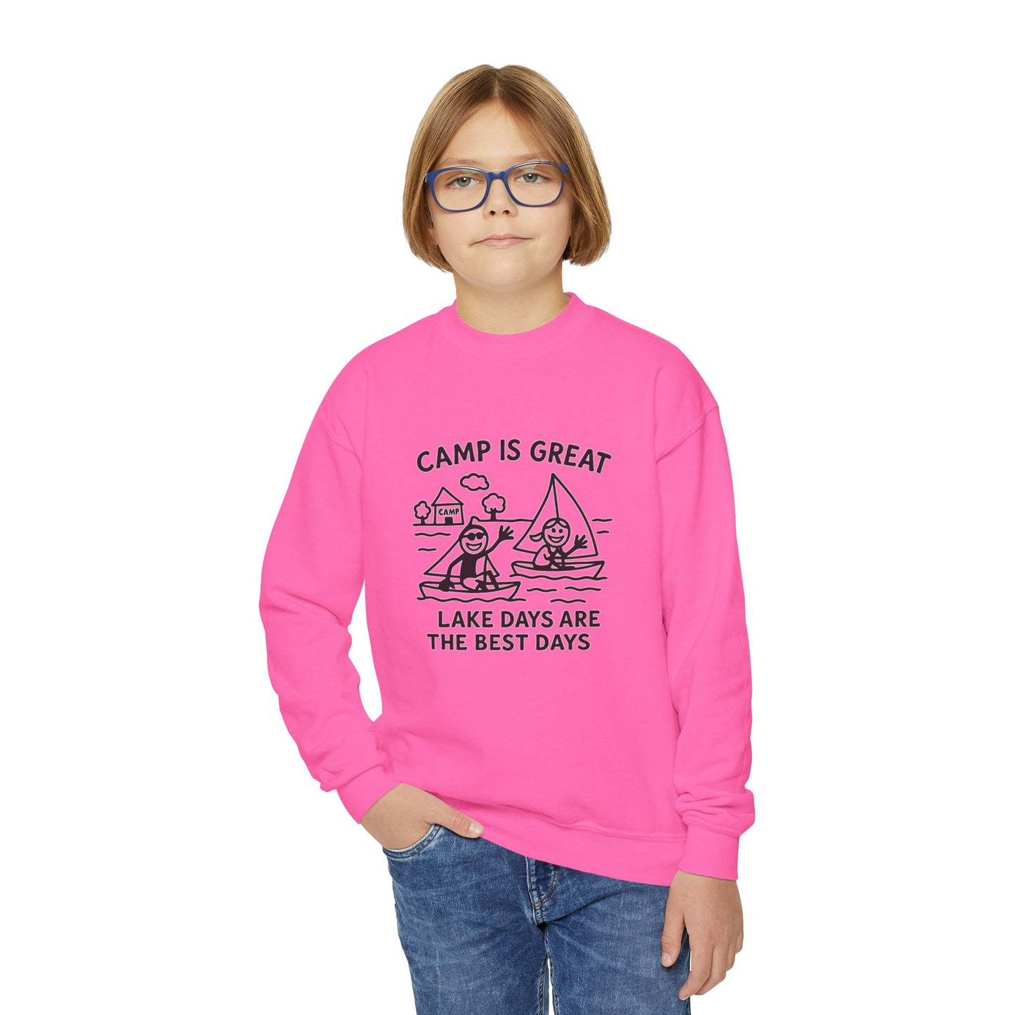 Youth Crewneck Sweatshirt Lake Days