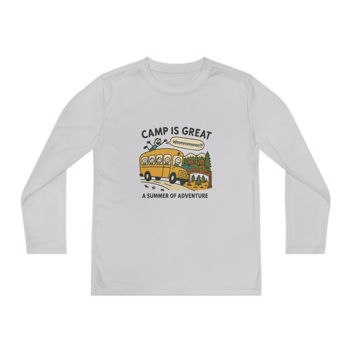 Youth Long Sleeve Competitor Tee Bus