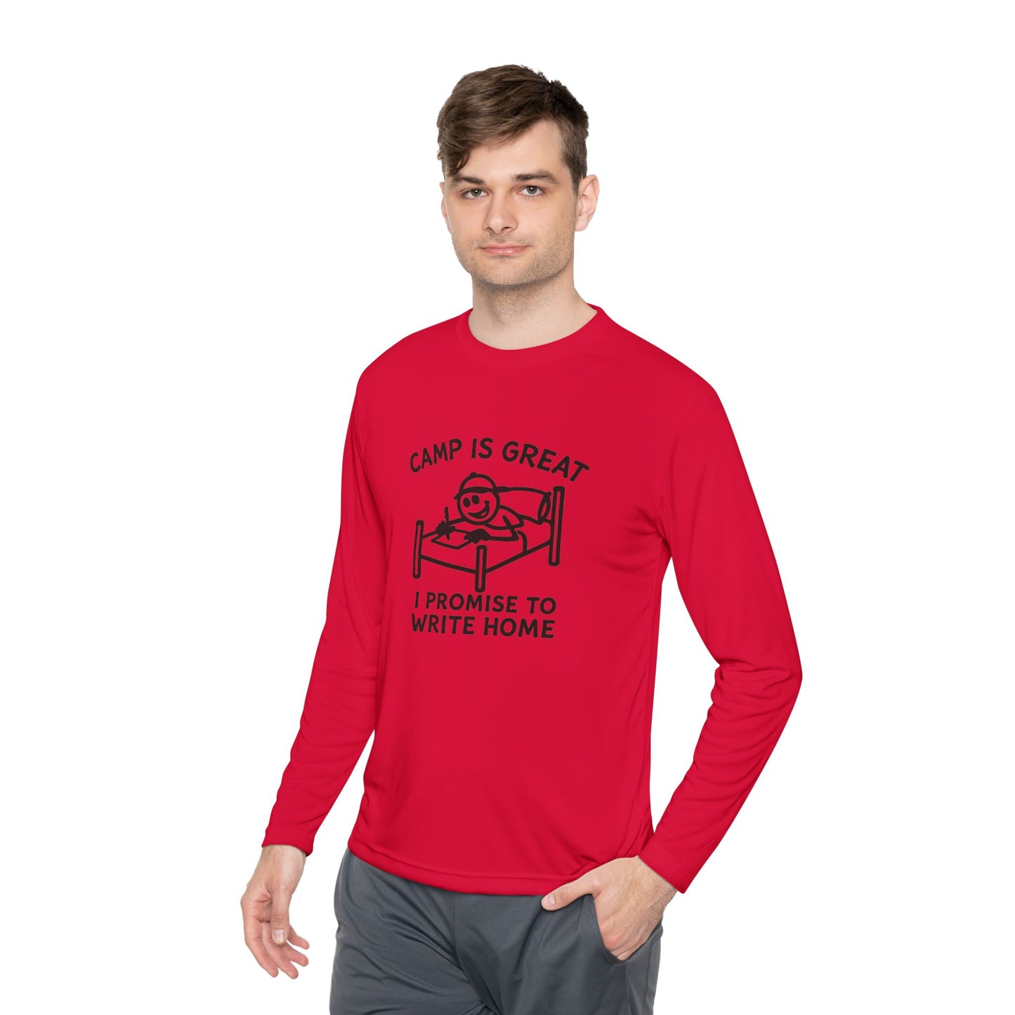 Unisex Lightweight Long Sleeve Tee Write Home