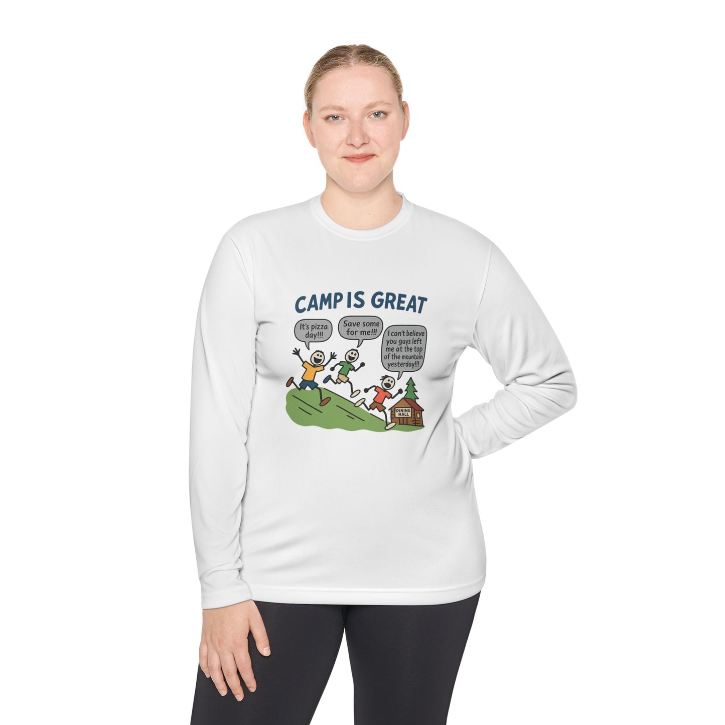 Unisex Lightweight Long Sleeve Tee Pizza Day
