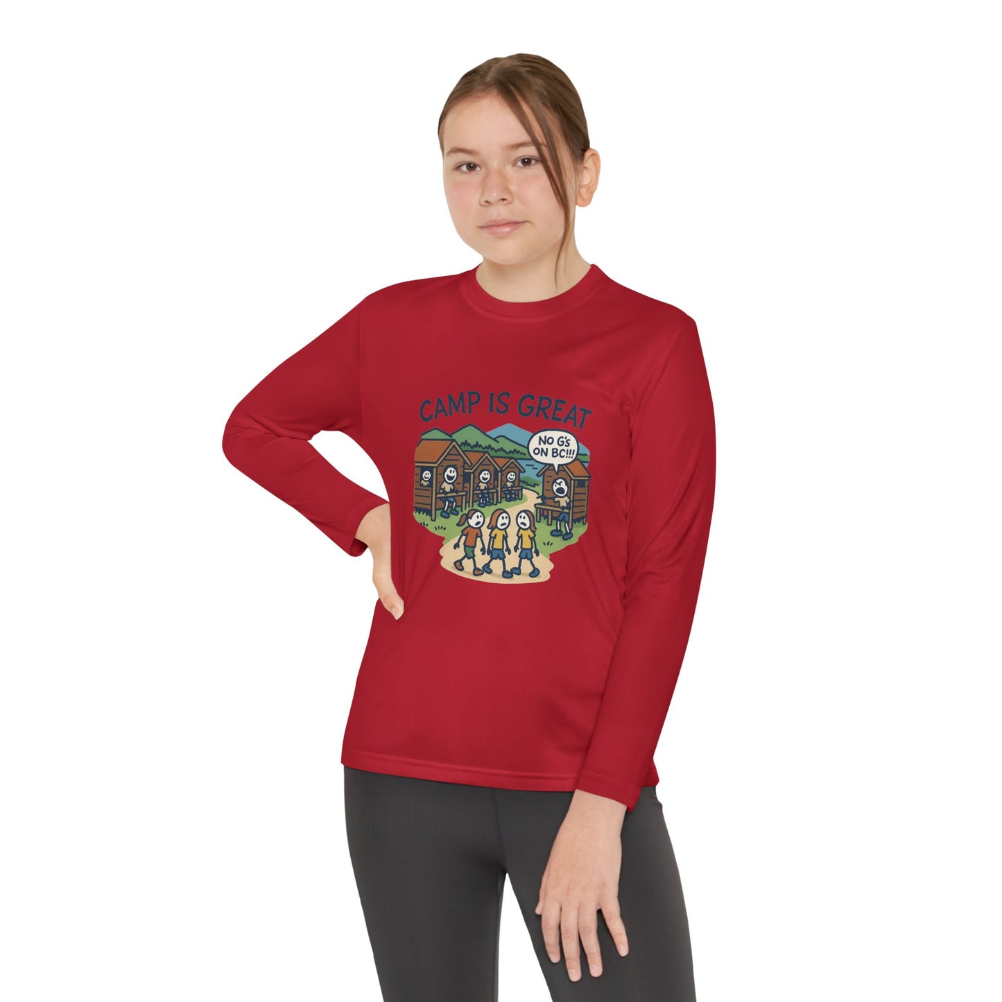 Youth Long Sleeve Competitor Tee No G's on BC