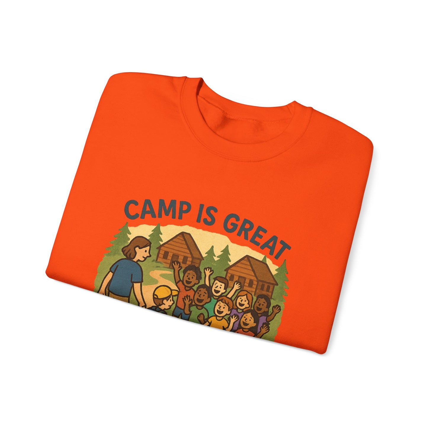 Unisex Heavy Blend™ Crewneck Sweatshirt First Time Camper
