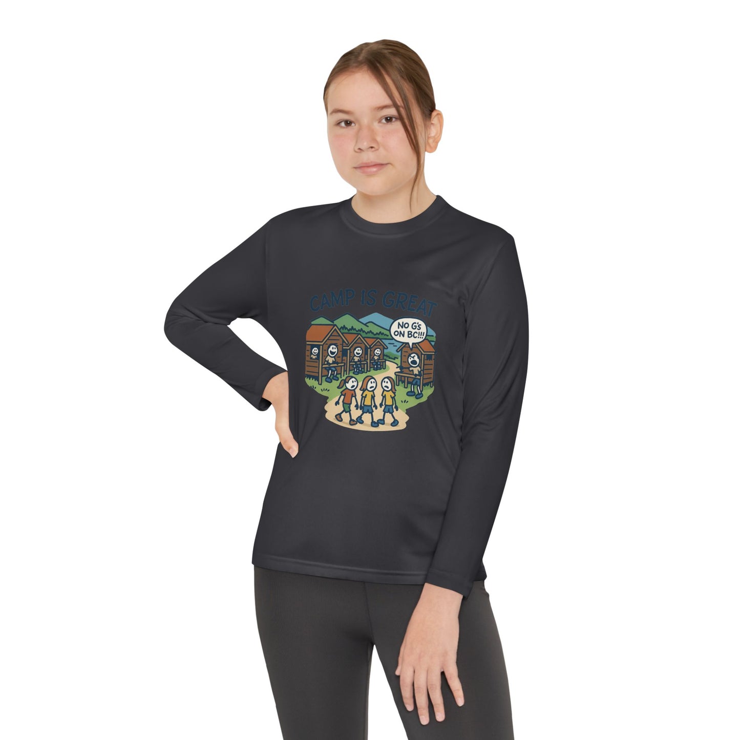 Youth Long Sleeve Competitor Tee No G's on BC