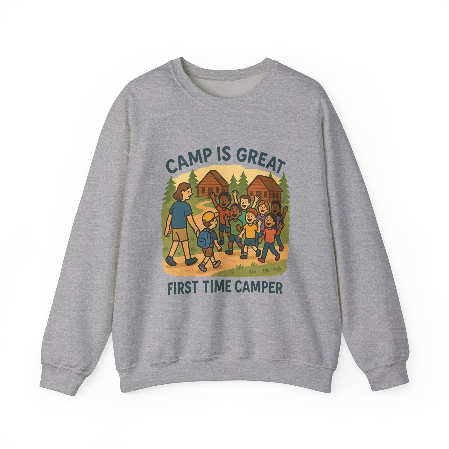 Unisex Heavy Blend™ Crewneck Sweatshirt First Time Camper