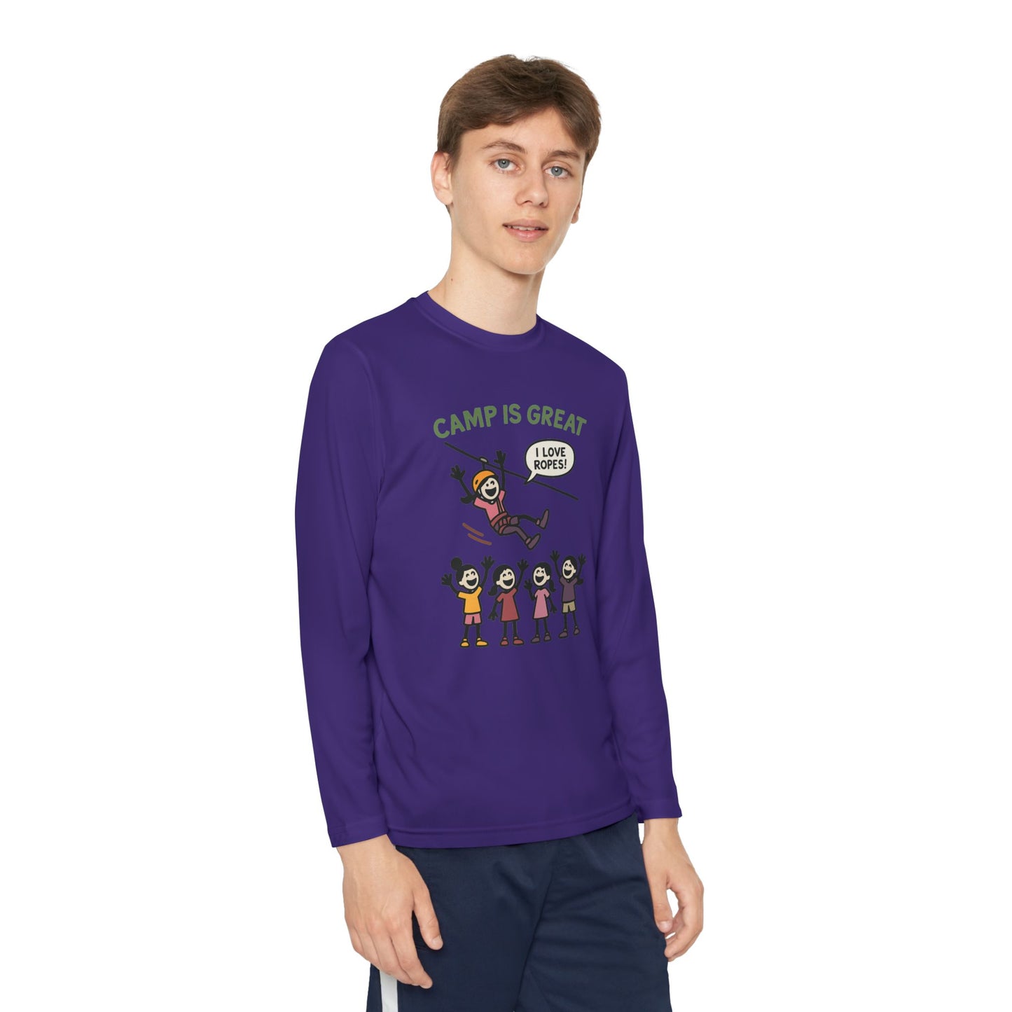 Youth Long Sleeve Competitor Tee Ropes