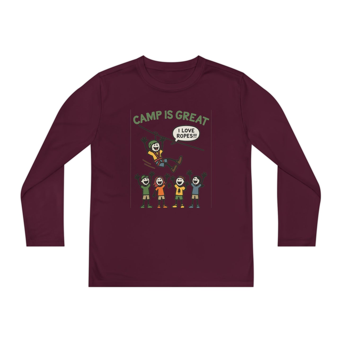 Youth Long Sleeve Competitor Tee Ropes