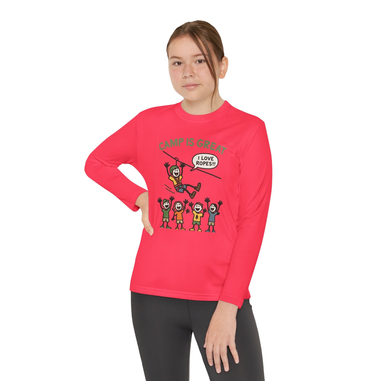 Youth Long Sleeve Competitor Tee Ropes