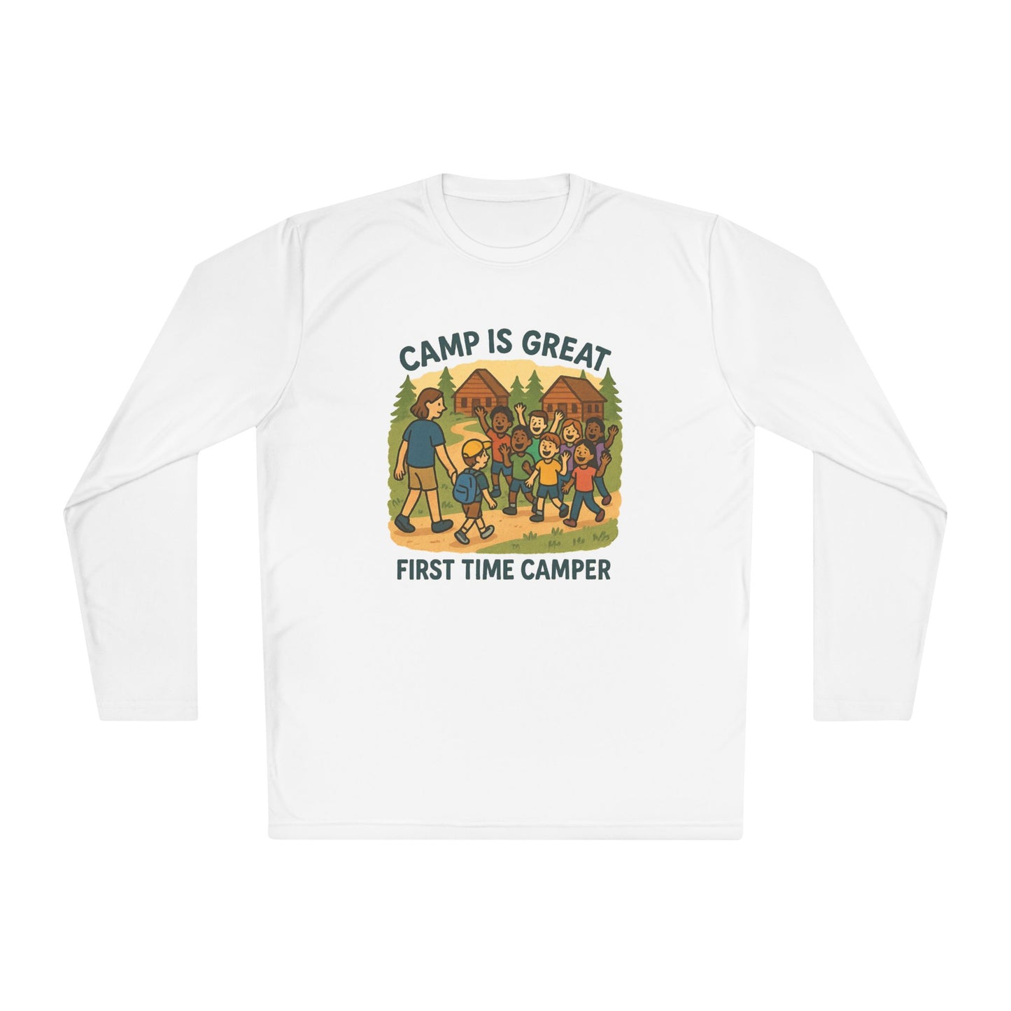 Unisex Lightweight Long Sleeve Tee First Time Camper